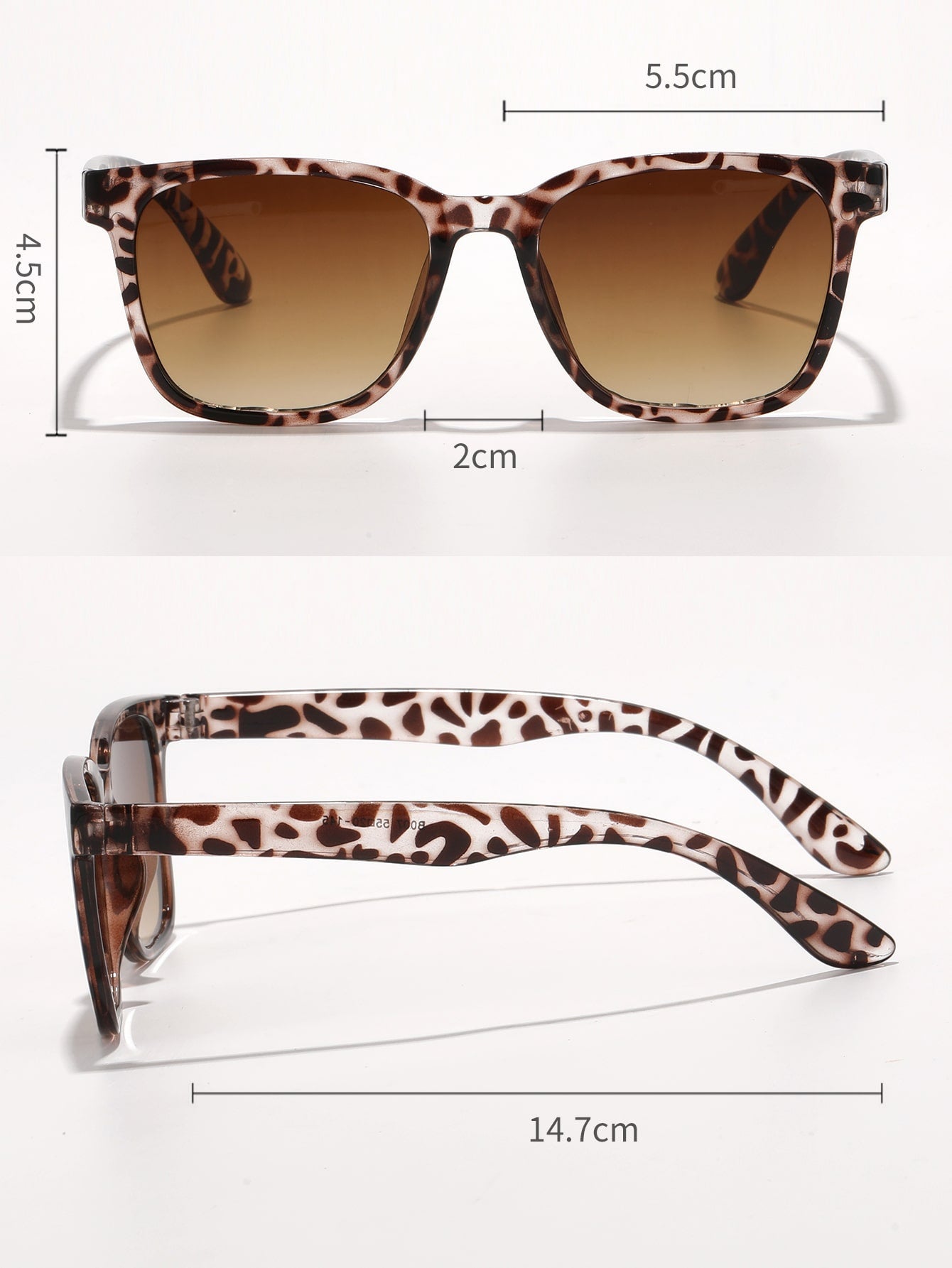 1pair Leopard Frame Fashion Glasses For Outdoor