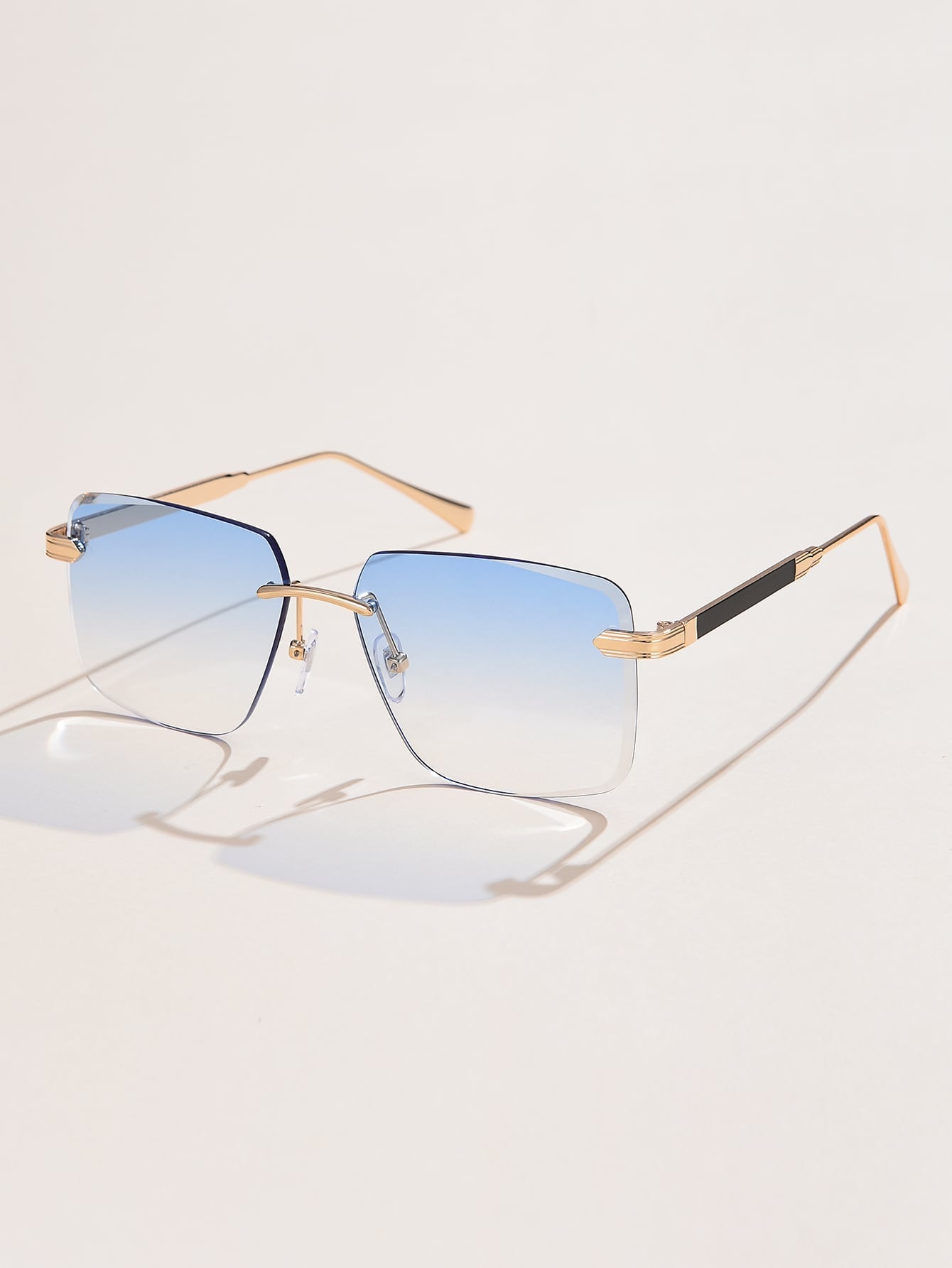 Ombre Lens Rimless Fashion Glasses for a Trendy Vintage Look