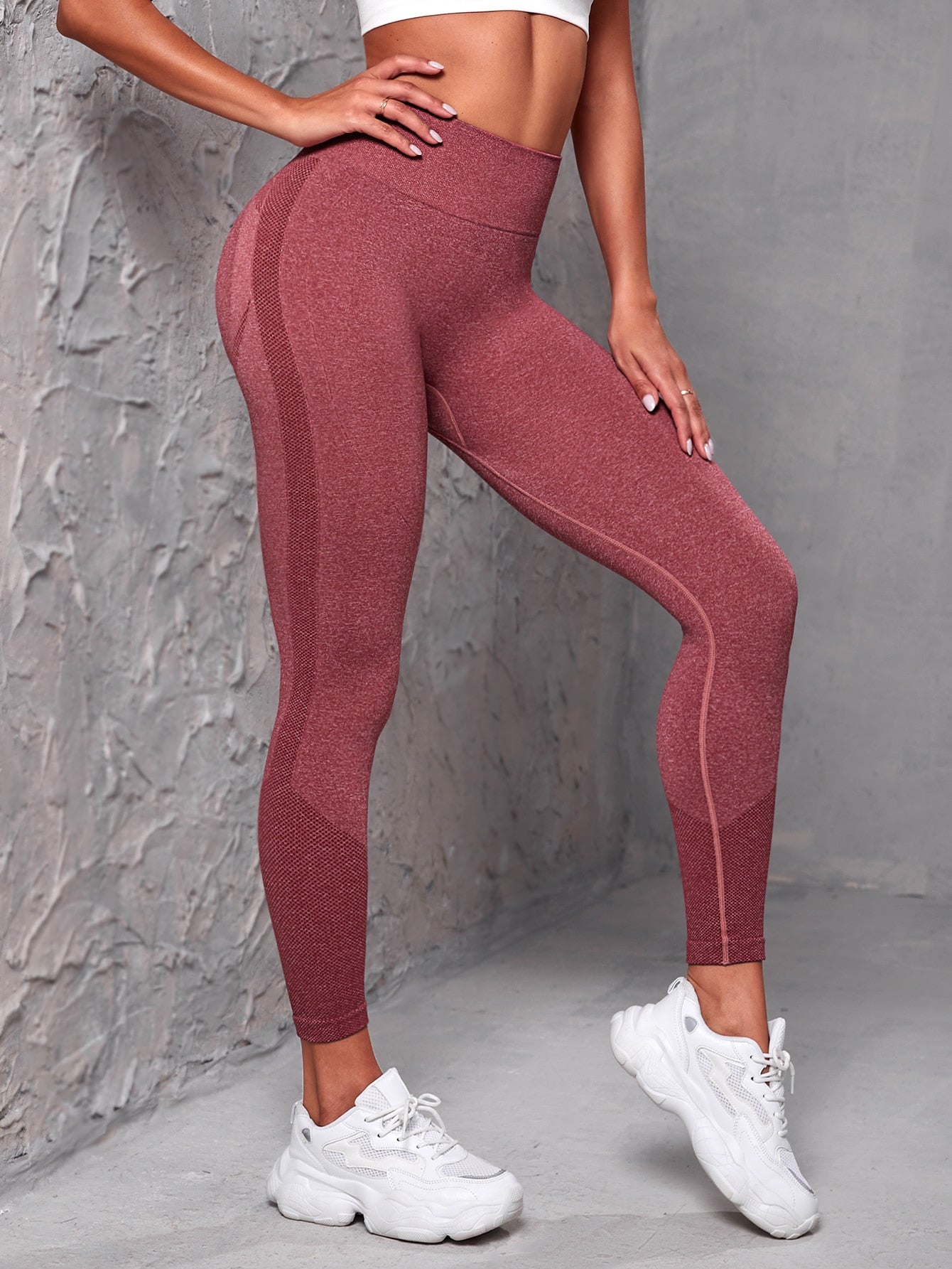 2pcs Seamless  High Stretch Tummy Control Sports Leggings