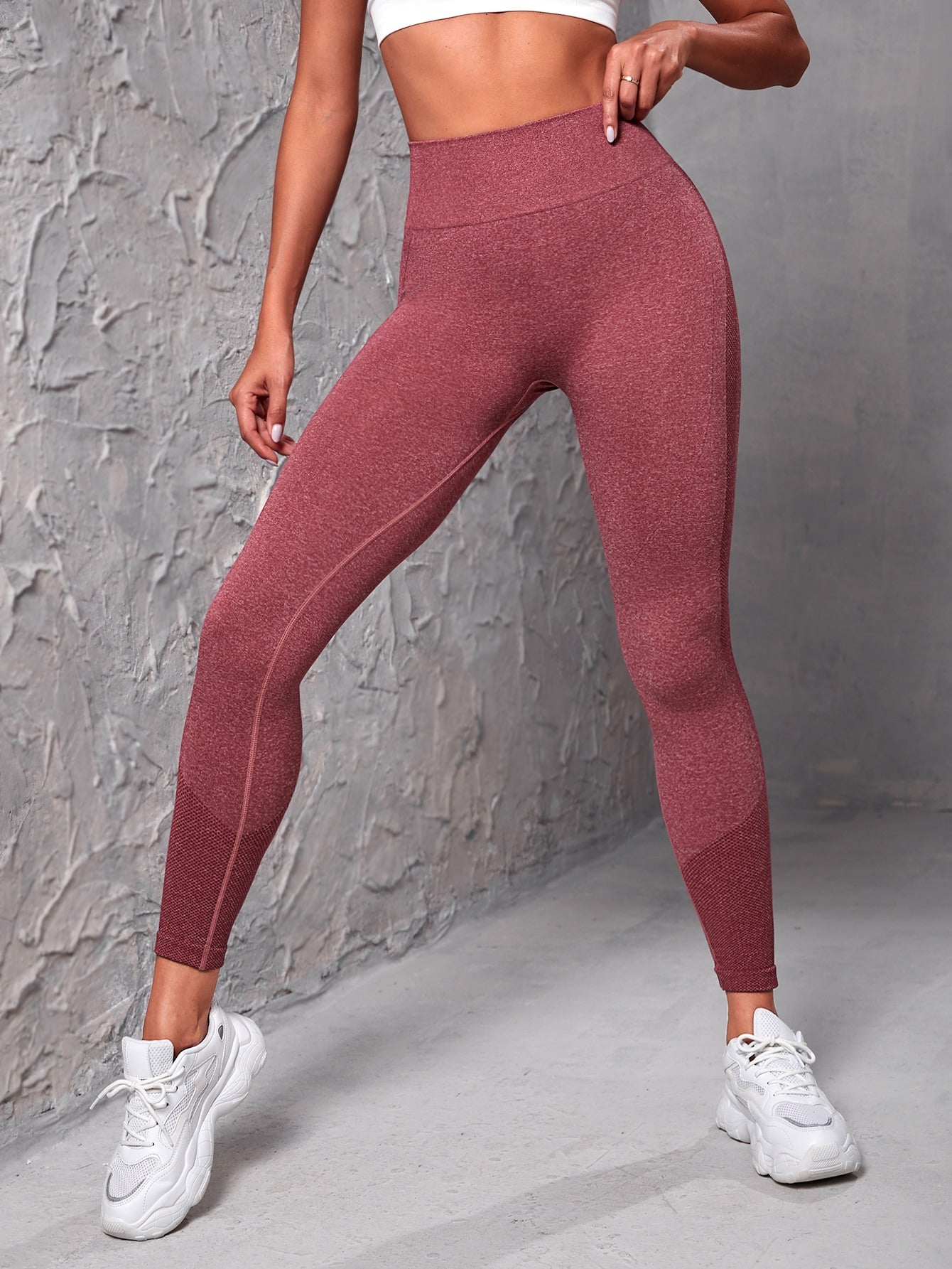 2pcs Seamless  High Stretch Tummy Control Sports Leggings