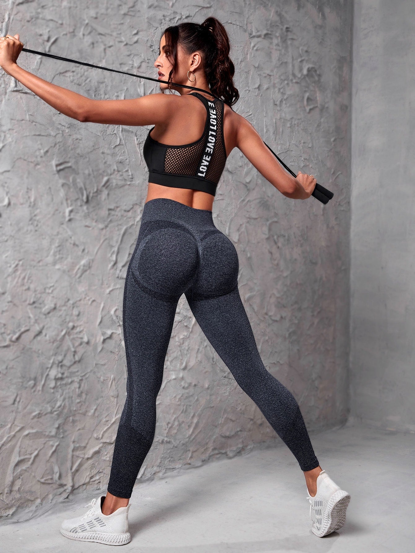 2pcs Seamless  High Stretch Tummy Control Sports Leggings