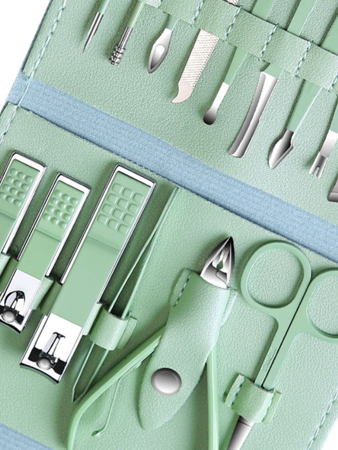 Manicure Set Pedicure Set Multi-Functional 16pcs Nail Clippers Kit Nail Scissors Dead Skin Scissors With Leather Bag