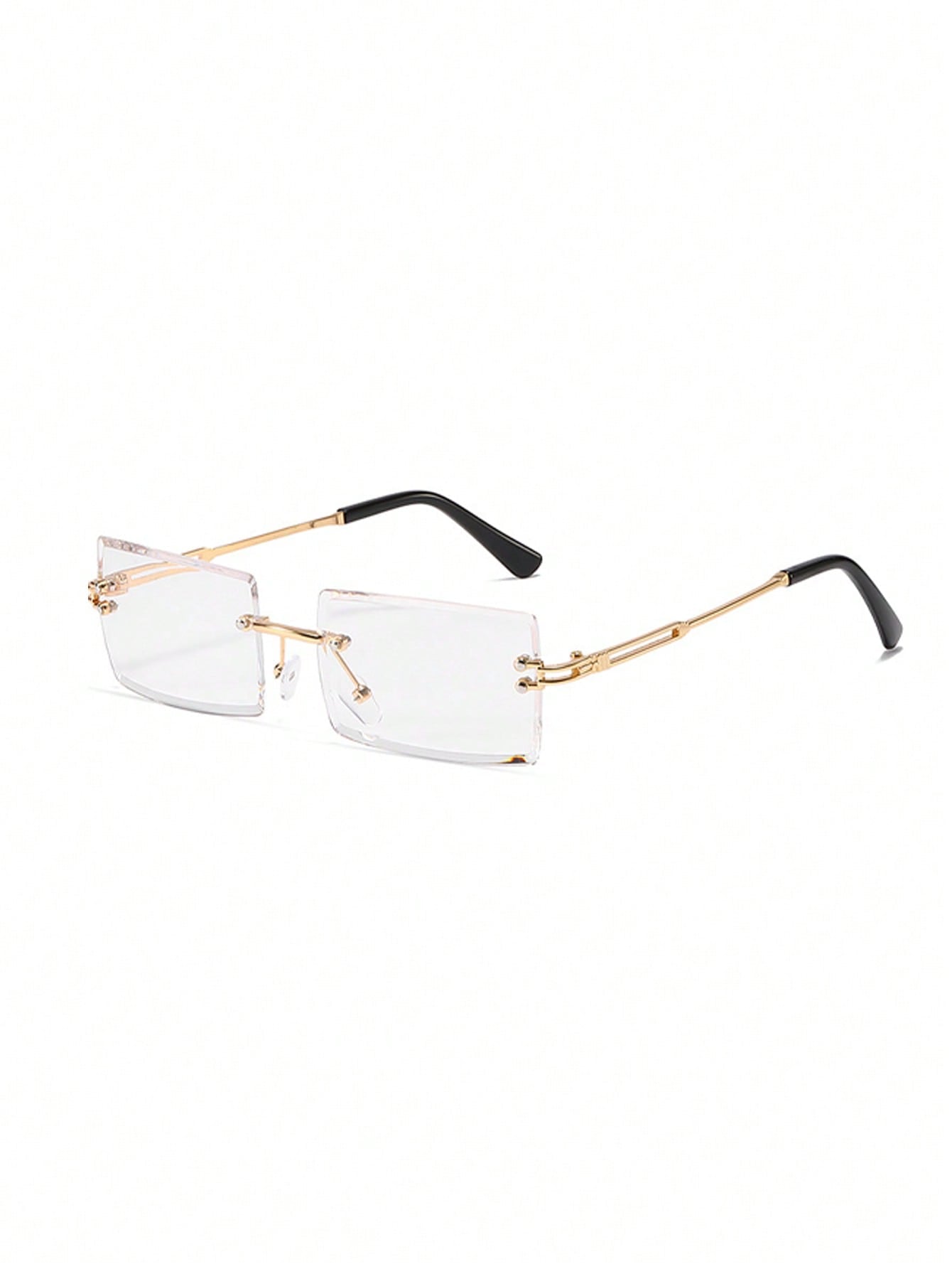 1pair Women Square Frame Fashion Glasses