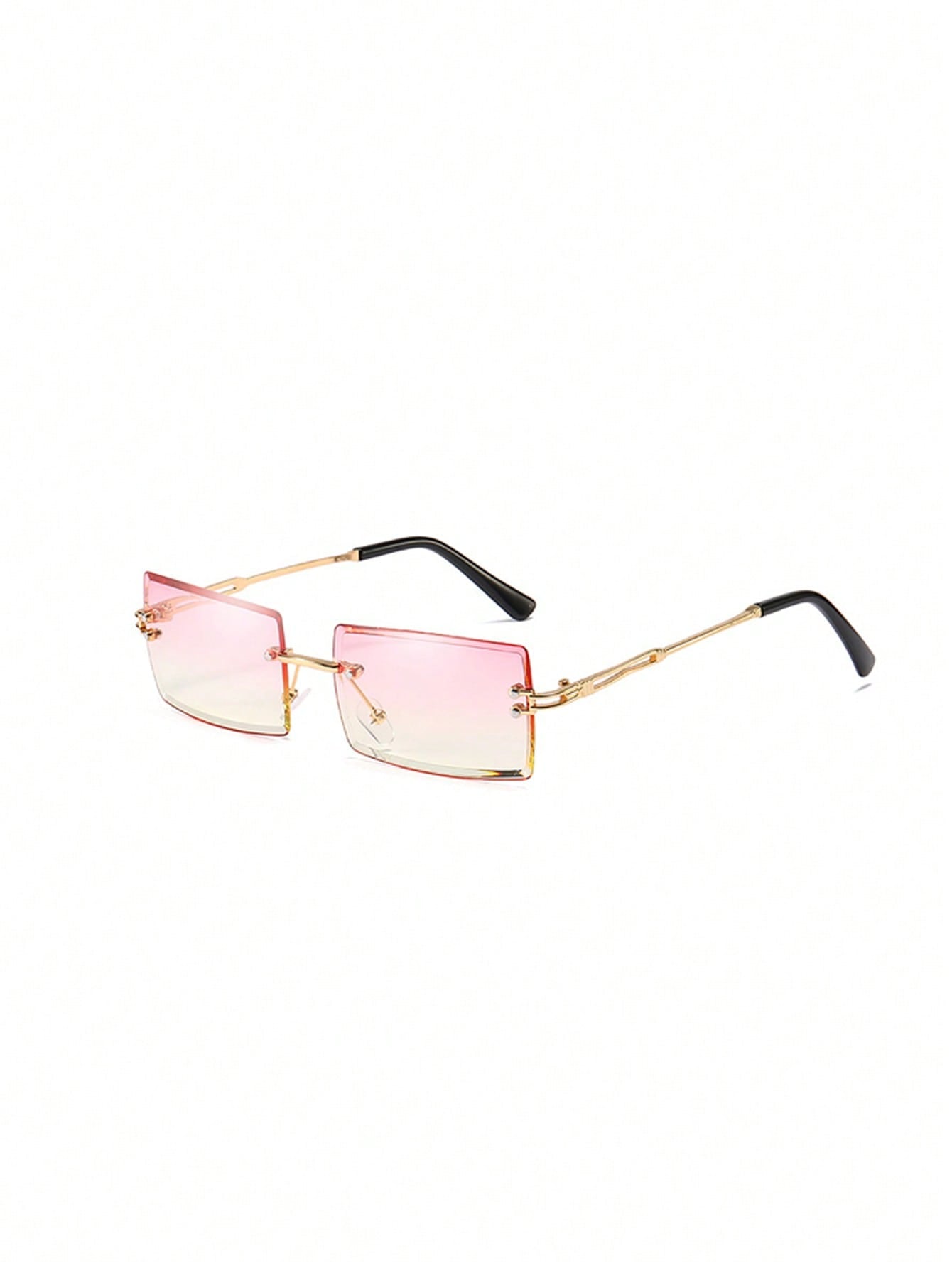 1pair Women Square Frame Fashion Glasses