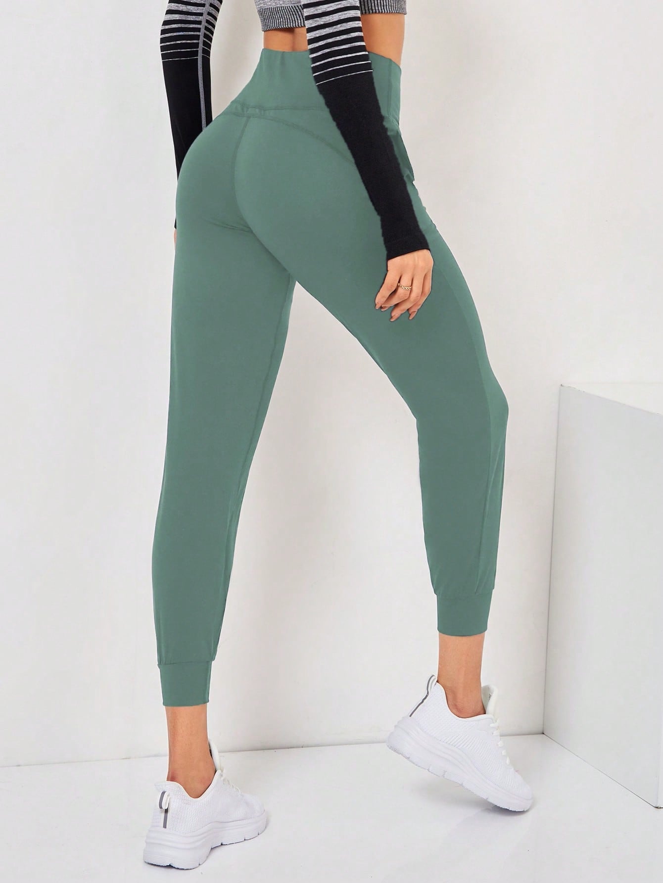 Daily&Casual Women'S Solid Color Elastic Waist Sweatpants