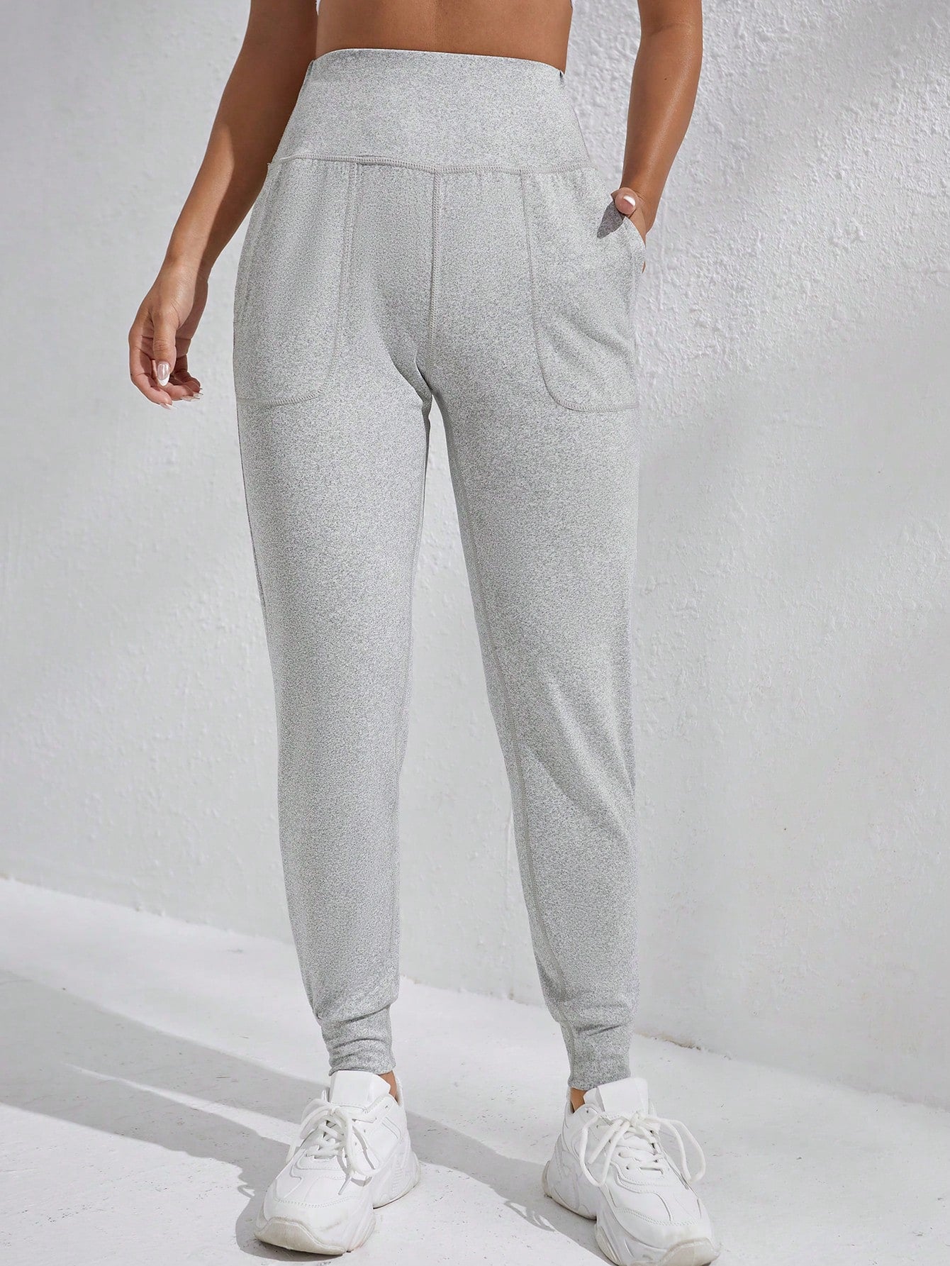 Daily&Casual Women'S Solid Color Elastic Waist Sweatpants