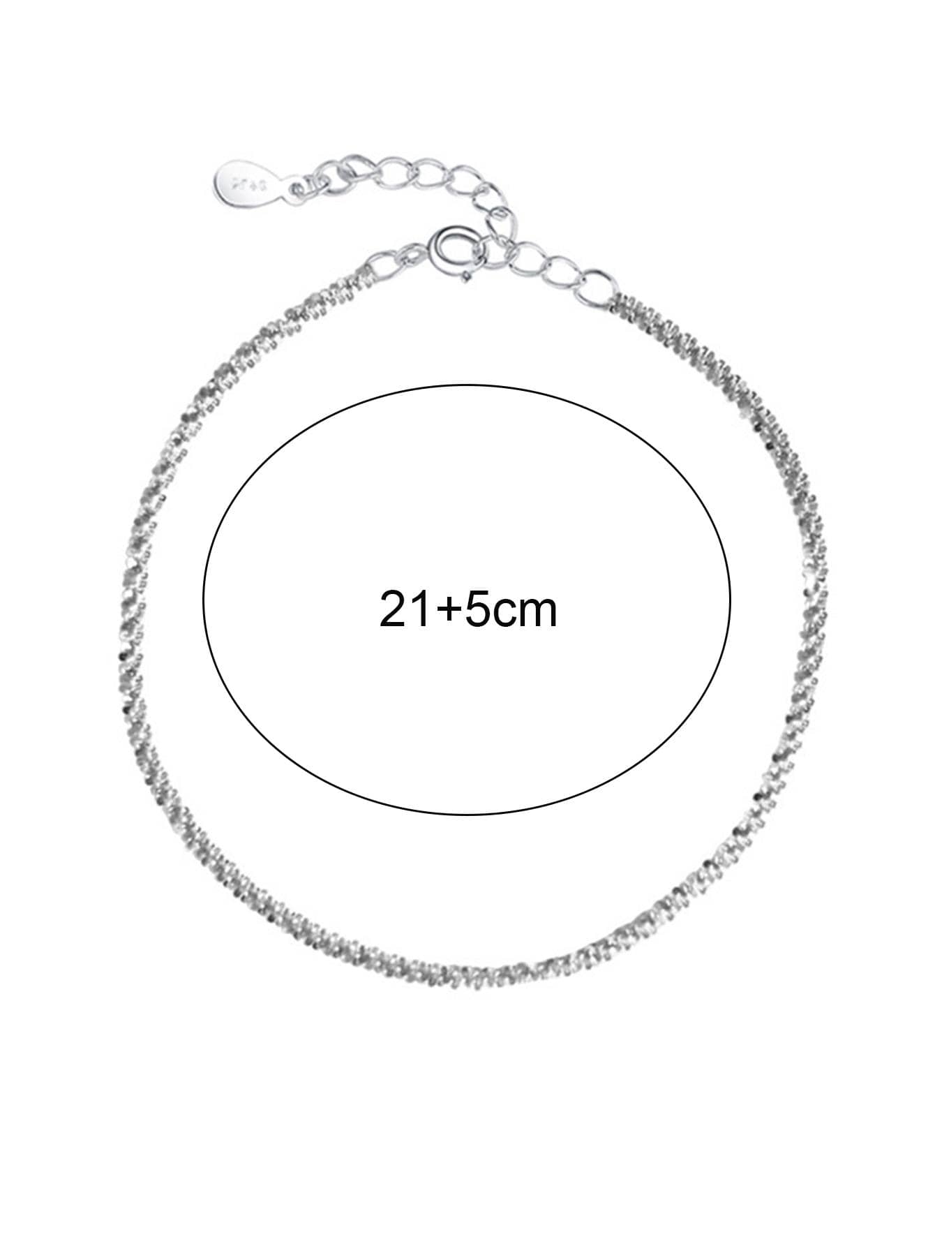 1pc Luxury Rhinestone Decor Anklet For Women For Daily Decoration