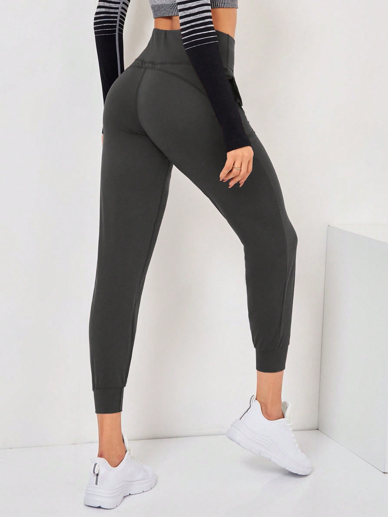 Daily&Casual Women'S Solid Color Elastic Waist Sweatpants