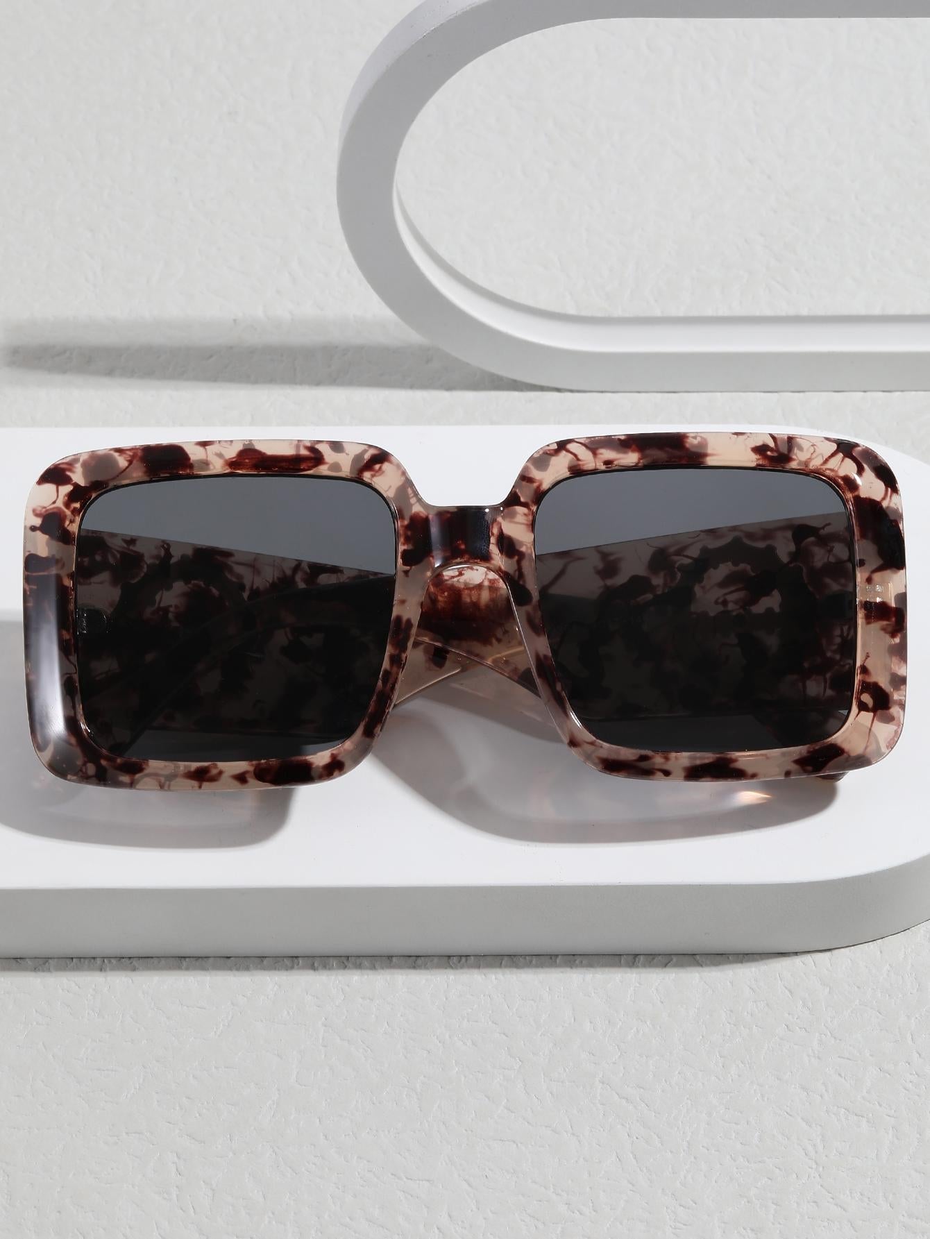 Tortoiseshell Square Frame Fashion Glasses