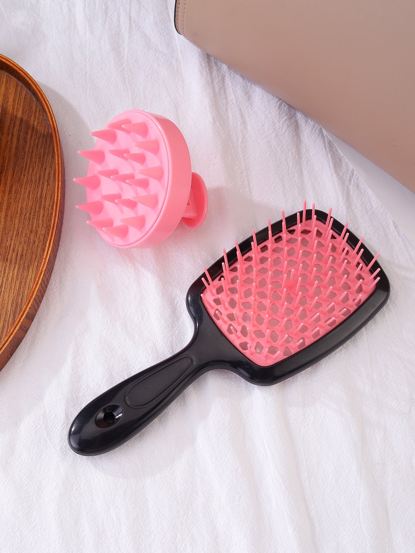 2PCS, 1Pc Shampoo Comb Scalp Massager, 2-In-1 Dry/Wet Hair Scalp Massager Shampoo Brush Scalp Care Brush For Scalp Care, Suitable For Men, Women, And Children, 1pc Hairdressing Massage Hair Drying Quick-Drying Comb Honeycomb Mesh Comb 1PC Purple Non-Knott