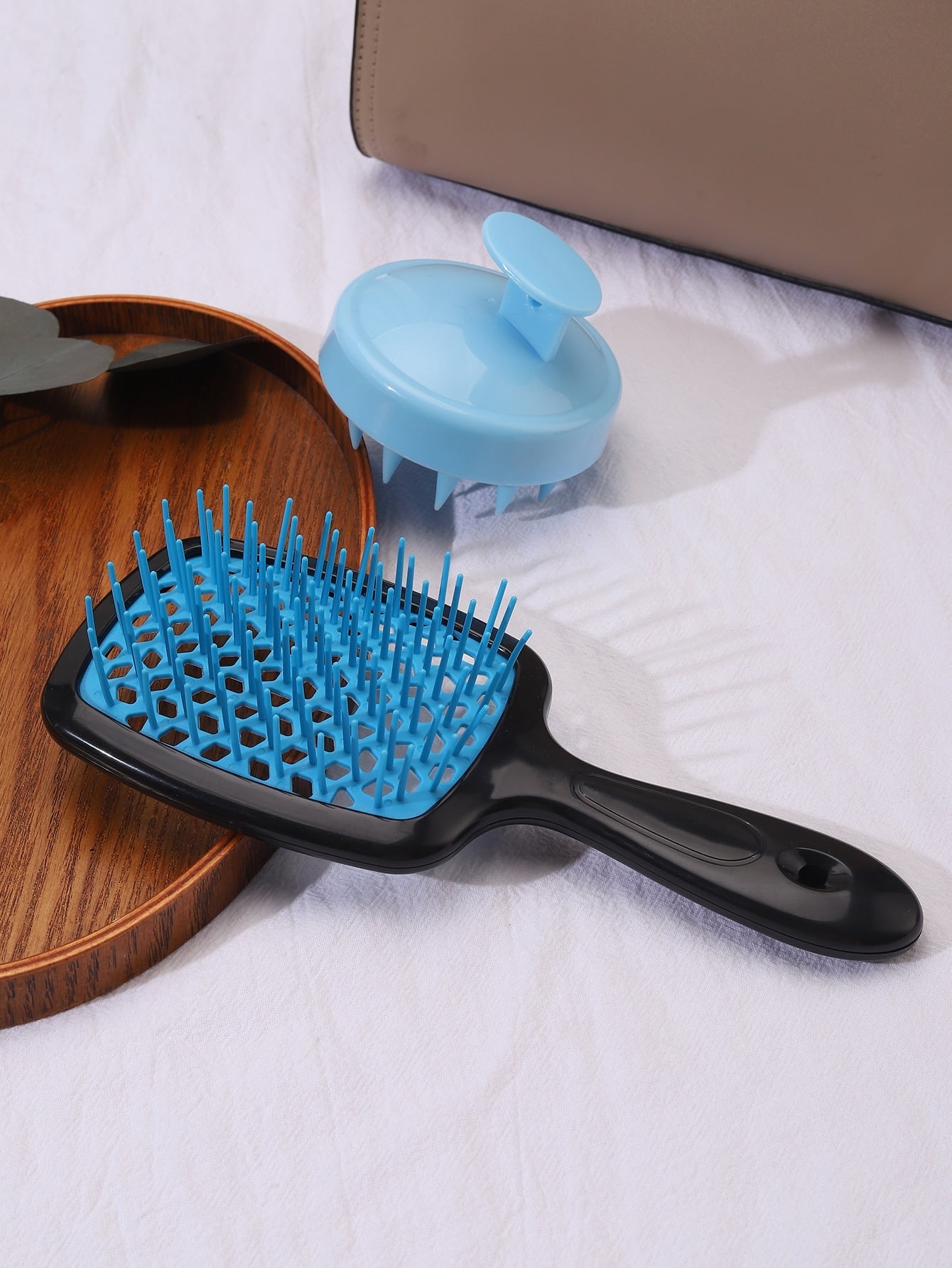 2PCS, 1Pc Shampoo Comb Scalp Massager, 2-In-1 Dry/Wet Hair Scalp Massager Shampoo Brush Scalp Care Brush For Scalp Care, Suitable For Men, Women, And Children, 1pc Hairdressing Massage Hair Drying Quick-Drying Comb Honeycomb Mesh Comb 1PC Purple Non-Knott