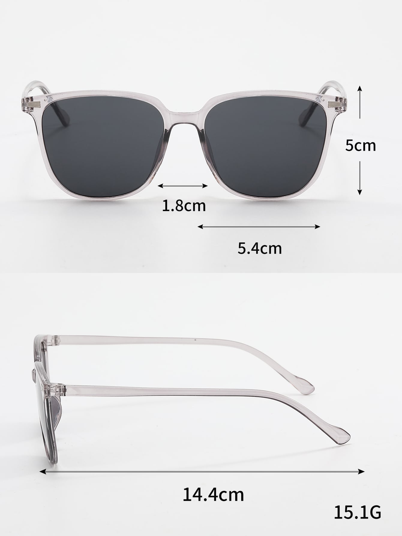 4 Pairs Unisex Square Shaped Pc Fashion Eyeglasses, Suitable For Daily Use