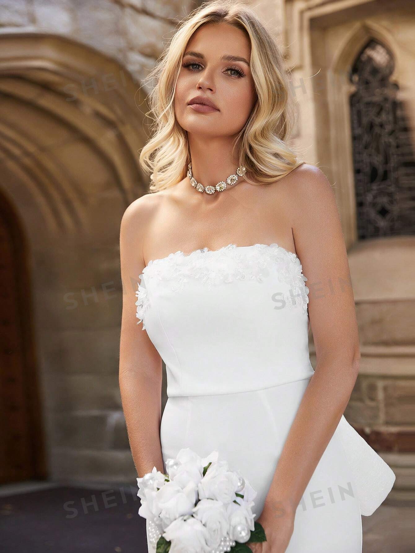 Mermaid Hem Tube Wedding Dress