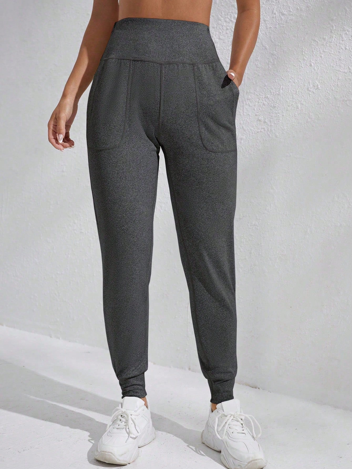 Daily&Casual Women'S Solid Color Elastic Waist Sweatpants