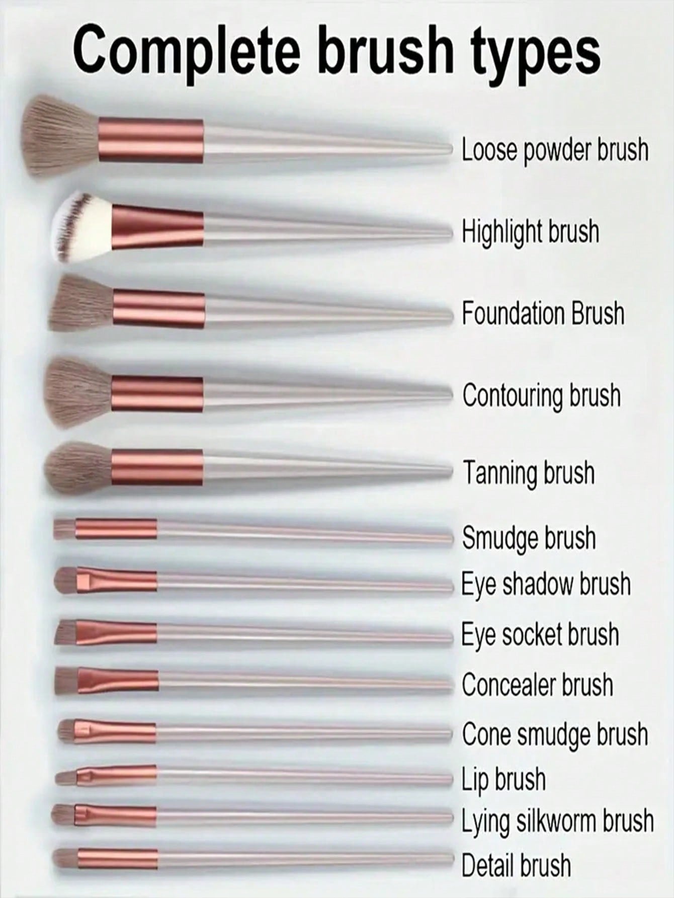 13pcs Makeup brush set 13 makeup brush set plus storage bag Non-shedding eyeshadow brush Soft ultra soft affordable brush Super soft non-shedding Beginner makeup artist 13 set brush Eyeshadow brush Contouring brush Makeup set Eyeshadow brush Soft makeup b