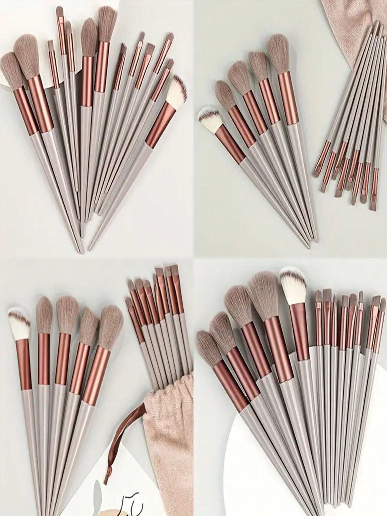 13pcs Makeup brush set 13 makeup brush set plus storage bag Non-shedding eyeshadow brush Soft ultra soft affordable brush Super soft non-shedding Beginner makeup artist 13 set brush Eyeshadow brush Contouring brush Makeup set Eyeshadow brush Soft makeup b