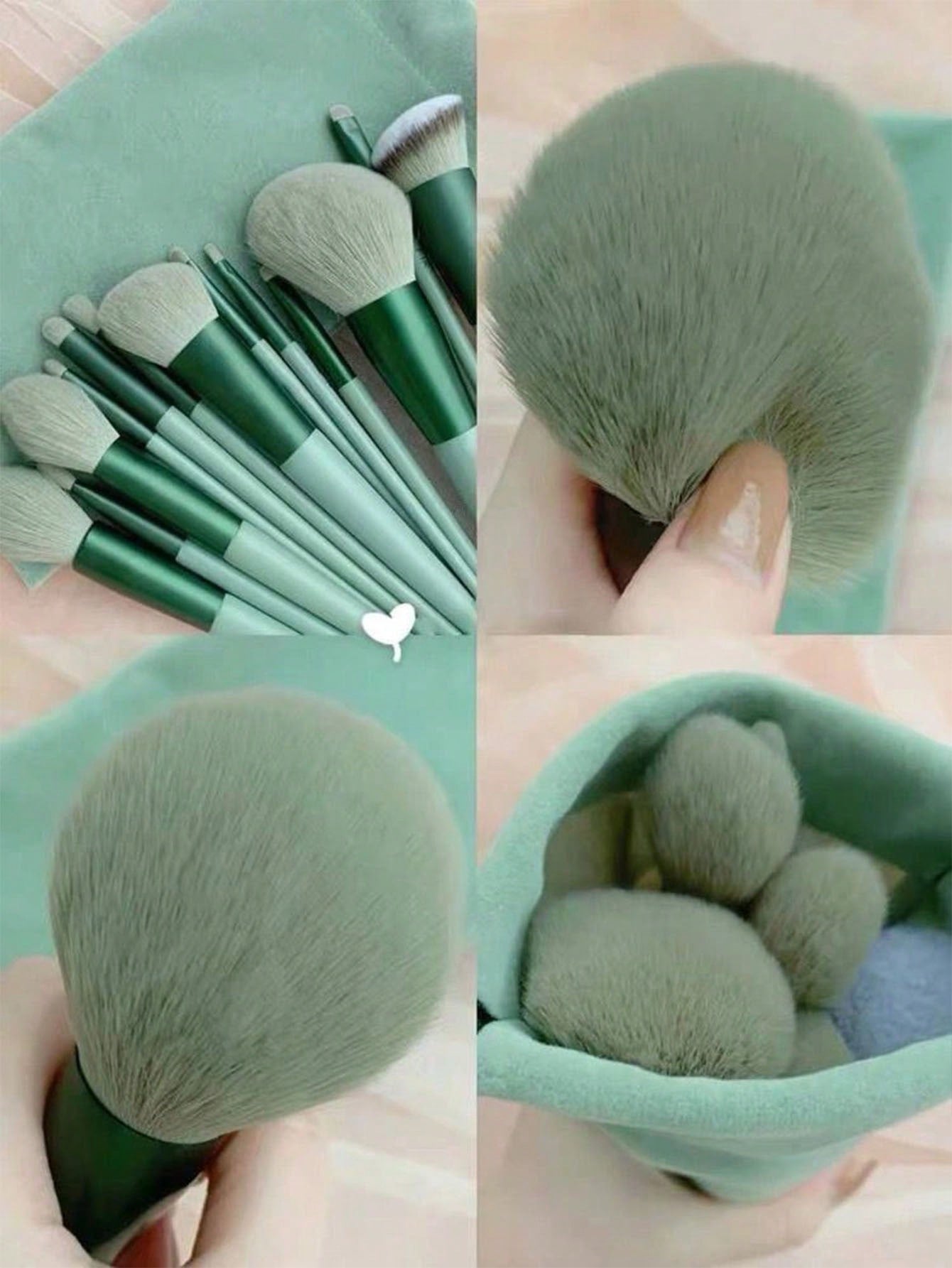 13pcs Makeup brush set 13 makeup brush set plus storage bag Non-shedding eyeshadow brush Soft ultra soft affordable brush Super soft non-shedding Beginner makeup artist 13 set brush Eyeshadow brush Contouring brush Makeup set Eyeshadow brush Soft makeup b