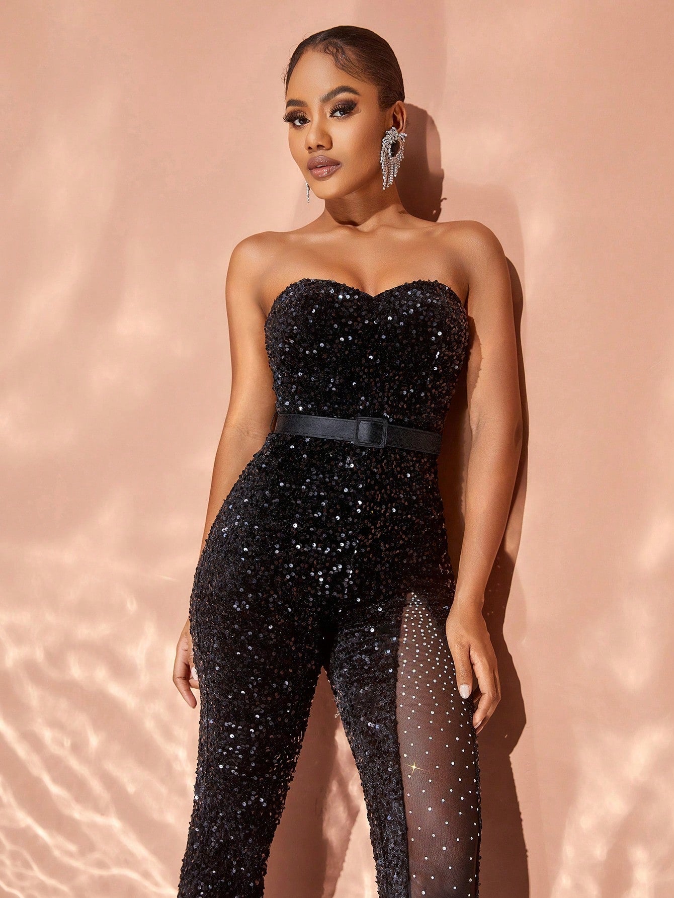 Sequin Tube Party Jumpsuit