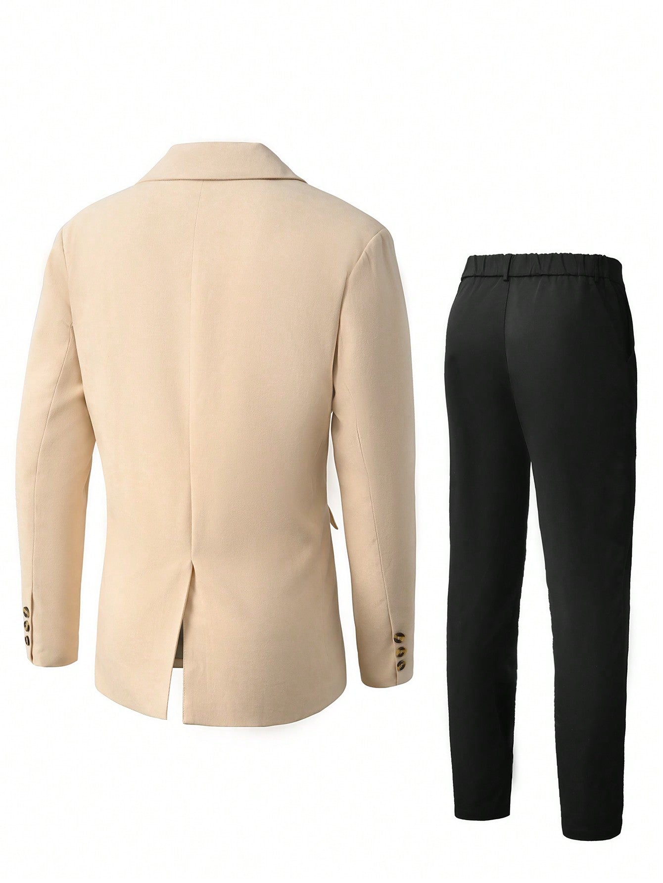 Manfinity AFTRDRK Men's Contrast Color Suit Blazer And Pants Set