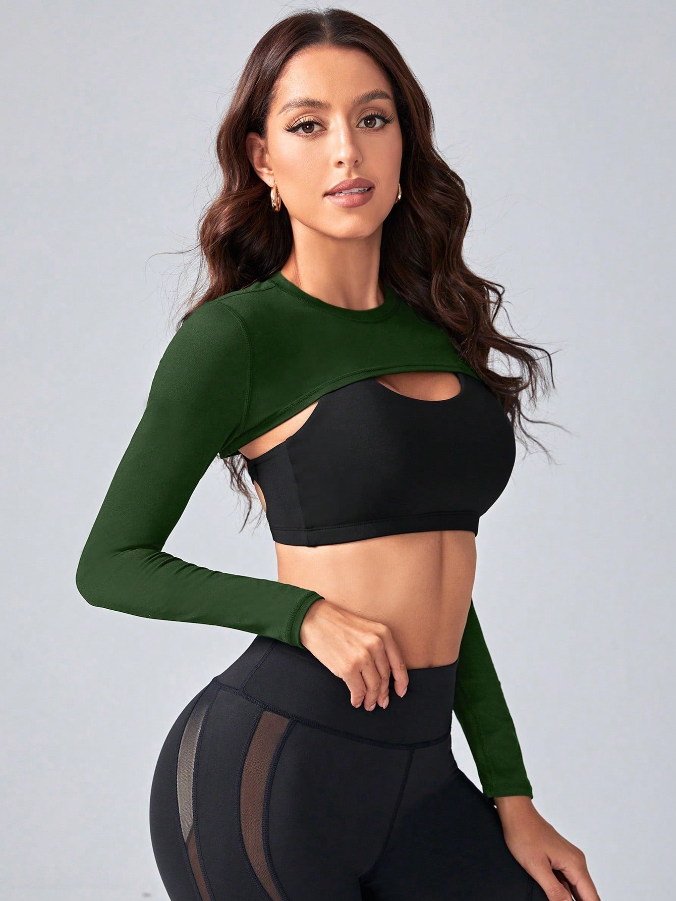 Daily&Casual 1pc Solid Super Crop Top