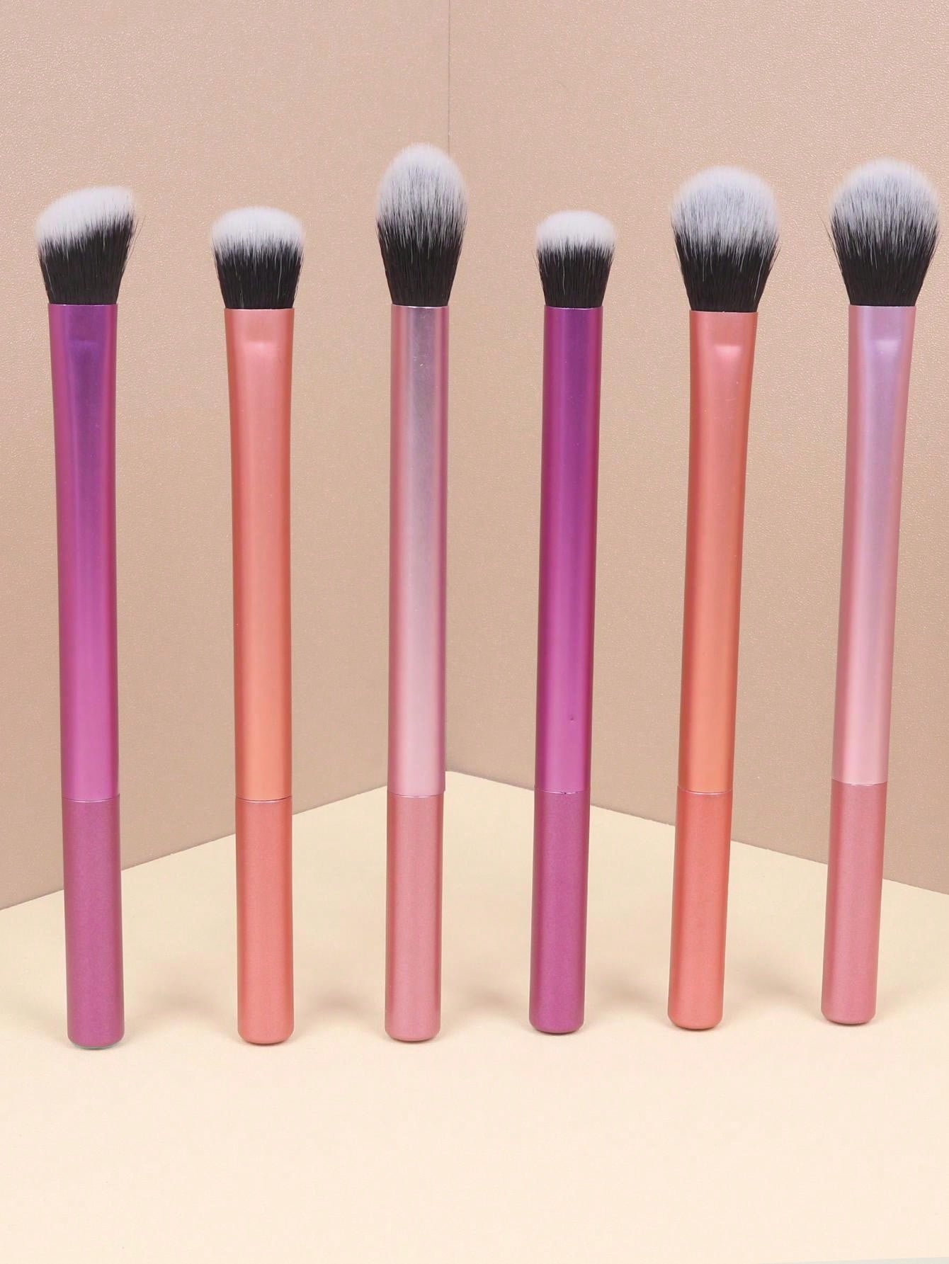 15pcs Multi-functional Makeup Brush Set Including Large Powder Brush, Blush Brush, Contour Brush, Foundation Brush, Concealer Brush, Eyeshadow Brush, Smudge Brush, Nose Shadow Brush, Blending Brush, Highlight Brush And More + 1pc Diagonal Cut Beauty Spong