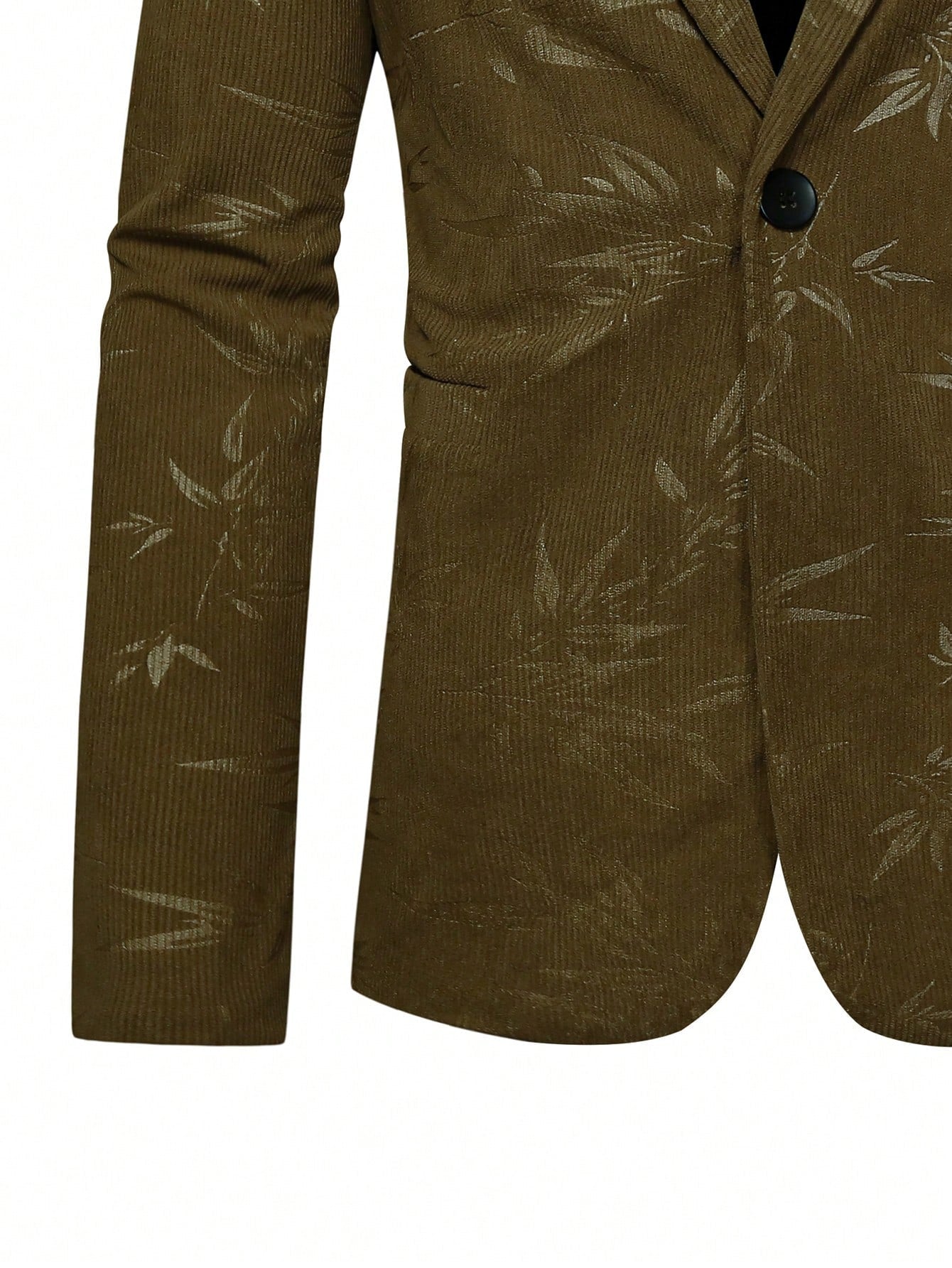 Manfinity Mode Men's Plant Print Suit Set