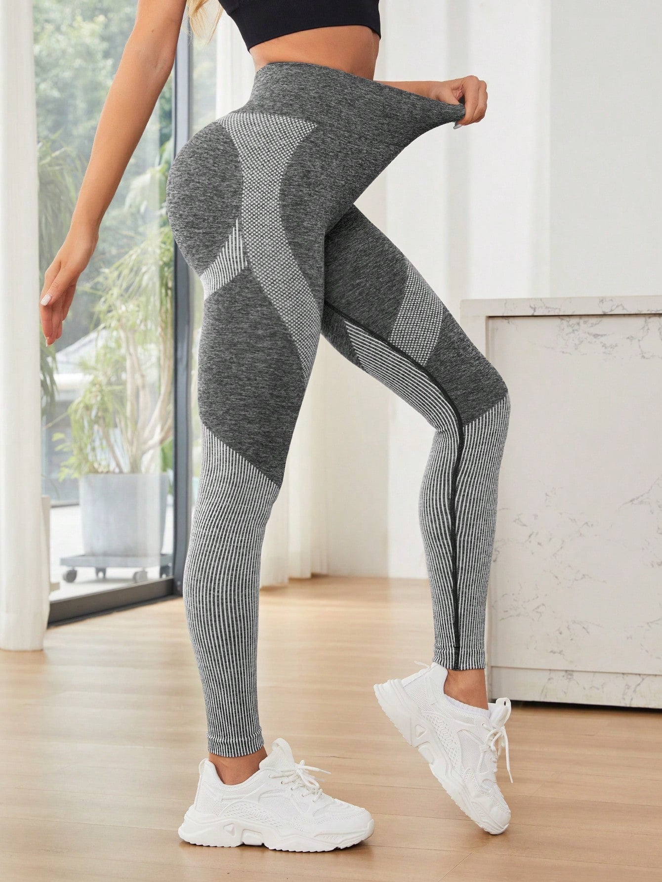 2pcs Seamless  High Stretch Tummy Control Sports Leggings