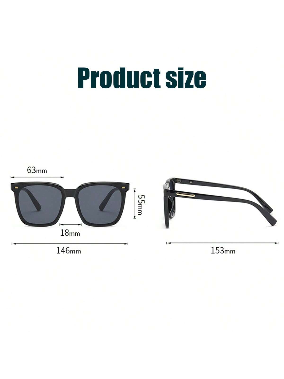 1pc Unisex Fashionable Sunglasses Korean Summer Uv Protection Polarized Sun Glasses