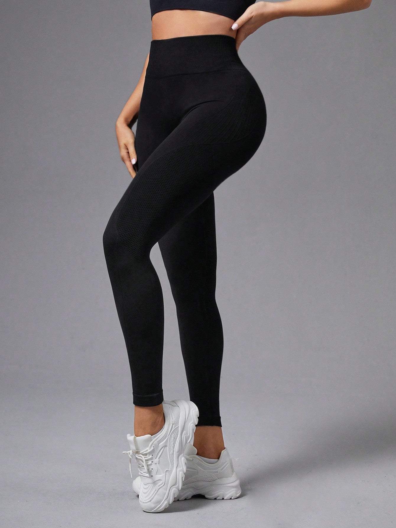 2pcs Seamless  High Stretch Tummy Control Sports Leggings