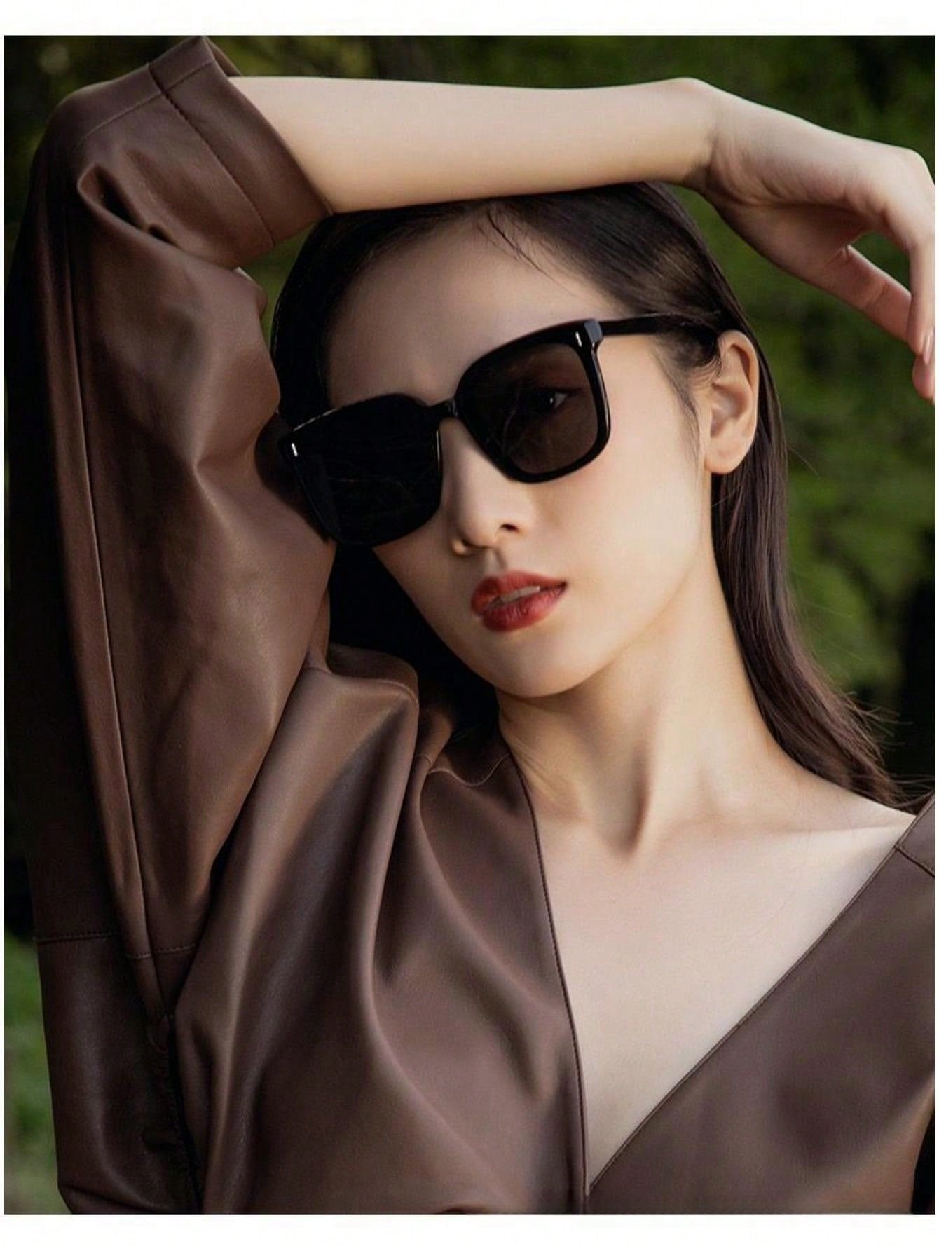 Korean Style Unisex Sunglasses, Trendy Ultraviolet-proof Sun Glasses For Big Face And Anti-uv