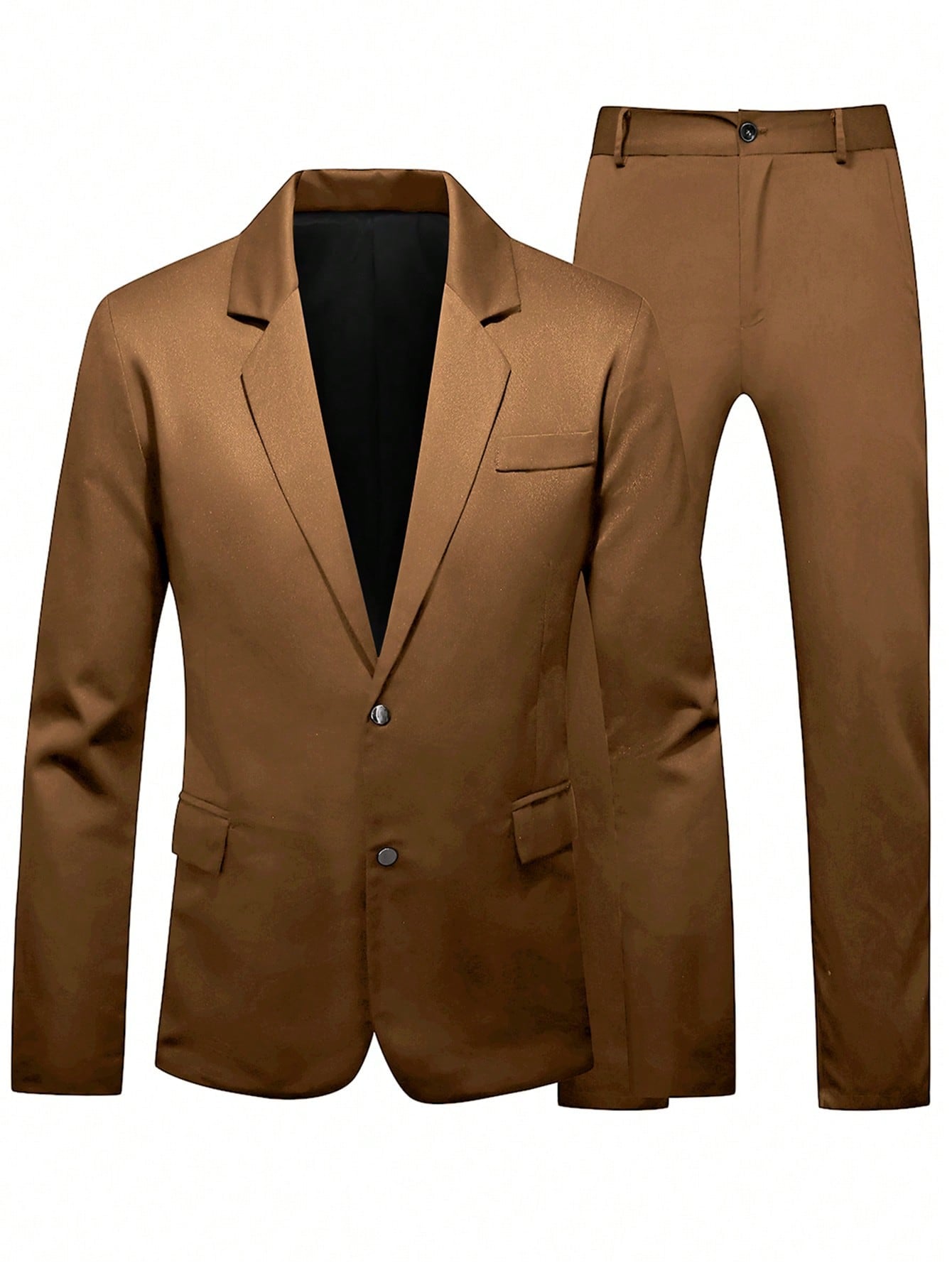 Manfinity Mode Men Single Breasted Blazer & Suit Pants