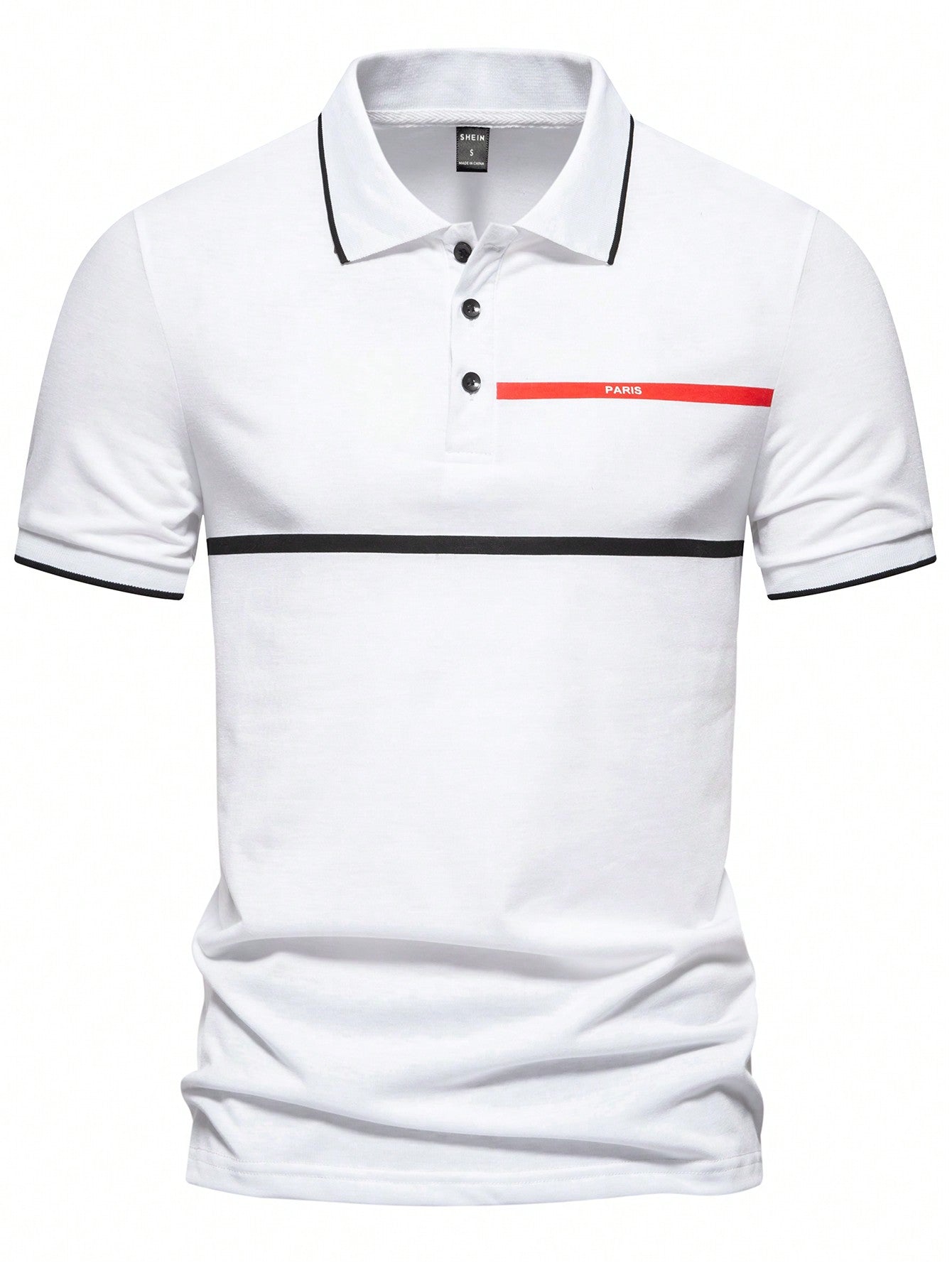 Manfinity Homme Men Geo Print Polo Shirt