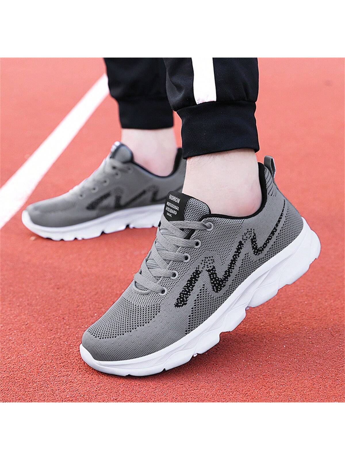 2023 New Arrivals Wholesale Men'S Plus Size Sport Shoes, Breathable Mesh Fashionable Thick-Soled Couples Running Shoes Suitable For Road Running, On Sale