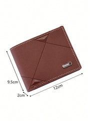 Men'S Multi-Card Slot Ultra-Thin Wallet Lightweight Modern Fashionable Portable Credit Card Id Card Money Cash Folding Card Holder