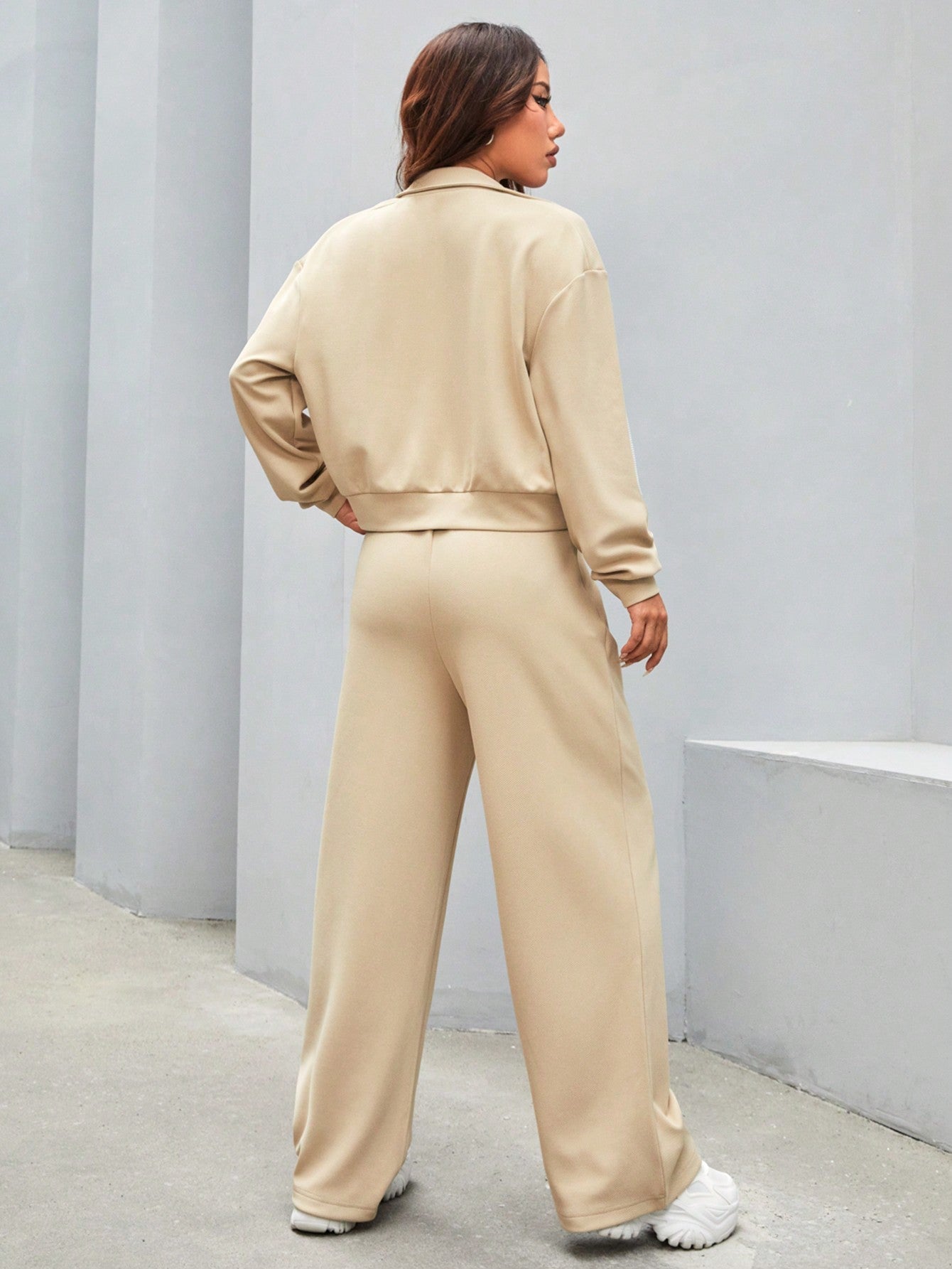 Daily&Casual Women'S Sports Suit, Autumn & Winter, Leisure, Fashion Style, Loose Fit