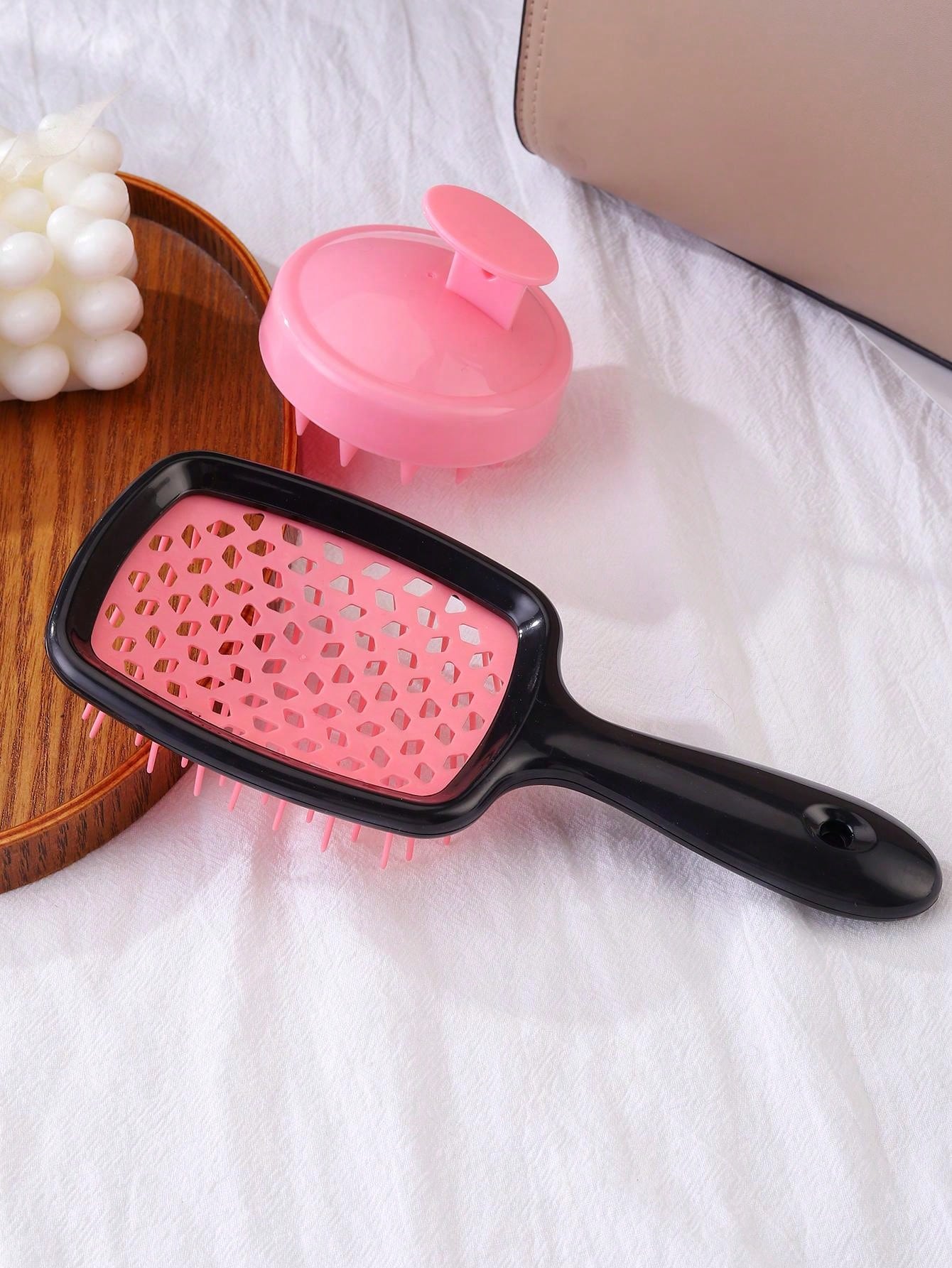 2PCS, 1Pc Shampoo Comb Scalp Massager, 2-In-1 Dry/Wet Hair Scalp Massager Shampoo Brush Scalp Care Brush For Scalp Care, Suitable For Men, Women, And Children, 1pc Hairdressing Massage Hair Drying Quick-Drying Comb Honeycomb Mesh Comb 1PC Purple Non-Knott