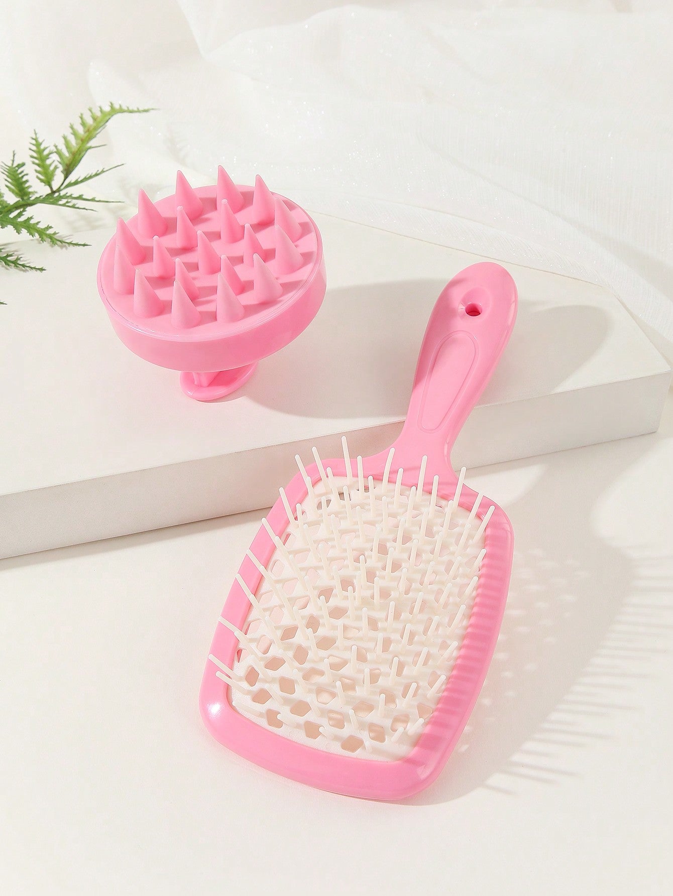 2PCS, 1Pc Shampoo Comb Scalp Massager, 2-In-1 Dry/Wet Hair Scalp Massager Shampoo Brush Scalp Care Brush For Scalp Care, Suitable For Men, Women, And Children, 1pc Hairdressing Massage Hair Drying Quick-Drying Comb Honeycomb Mesh Comb 1PC Purple Non-Knott