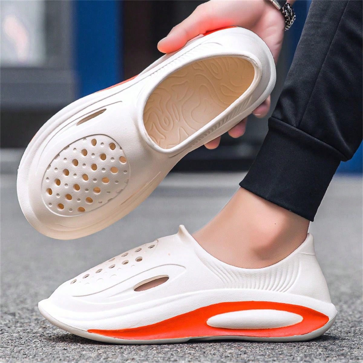 2024 Men'S Fashionable Sport Sandals Slippers For Home, Beach And Casual Wear