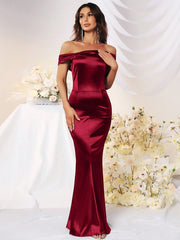 MUXXN Satin Cocktail Party  Prom Dress