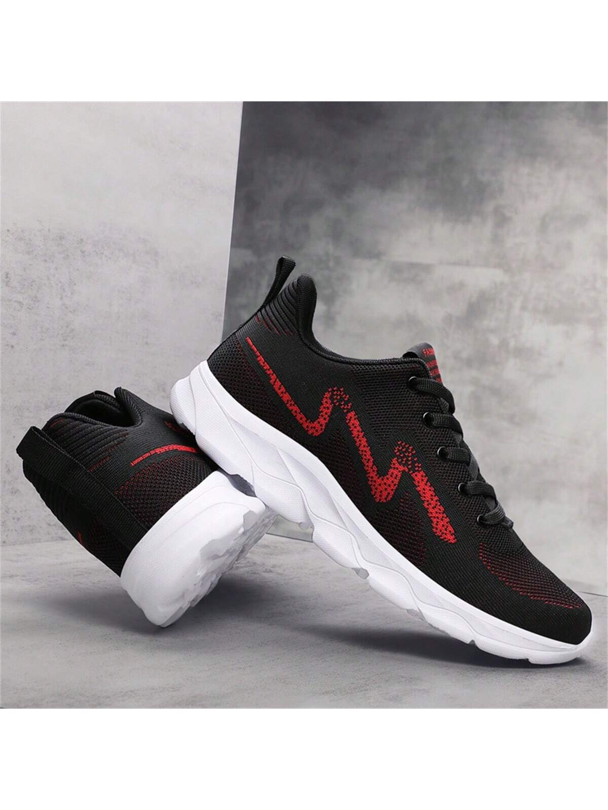 2023 New Arrivals Wholesale Men'S Plus Size Sport Shoes, Breathable Mesh Fashionable Thick-Soled Couples Running Shoes Suitable For Road Running, On Sale