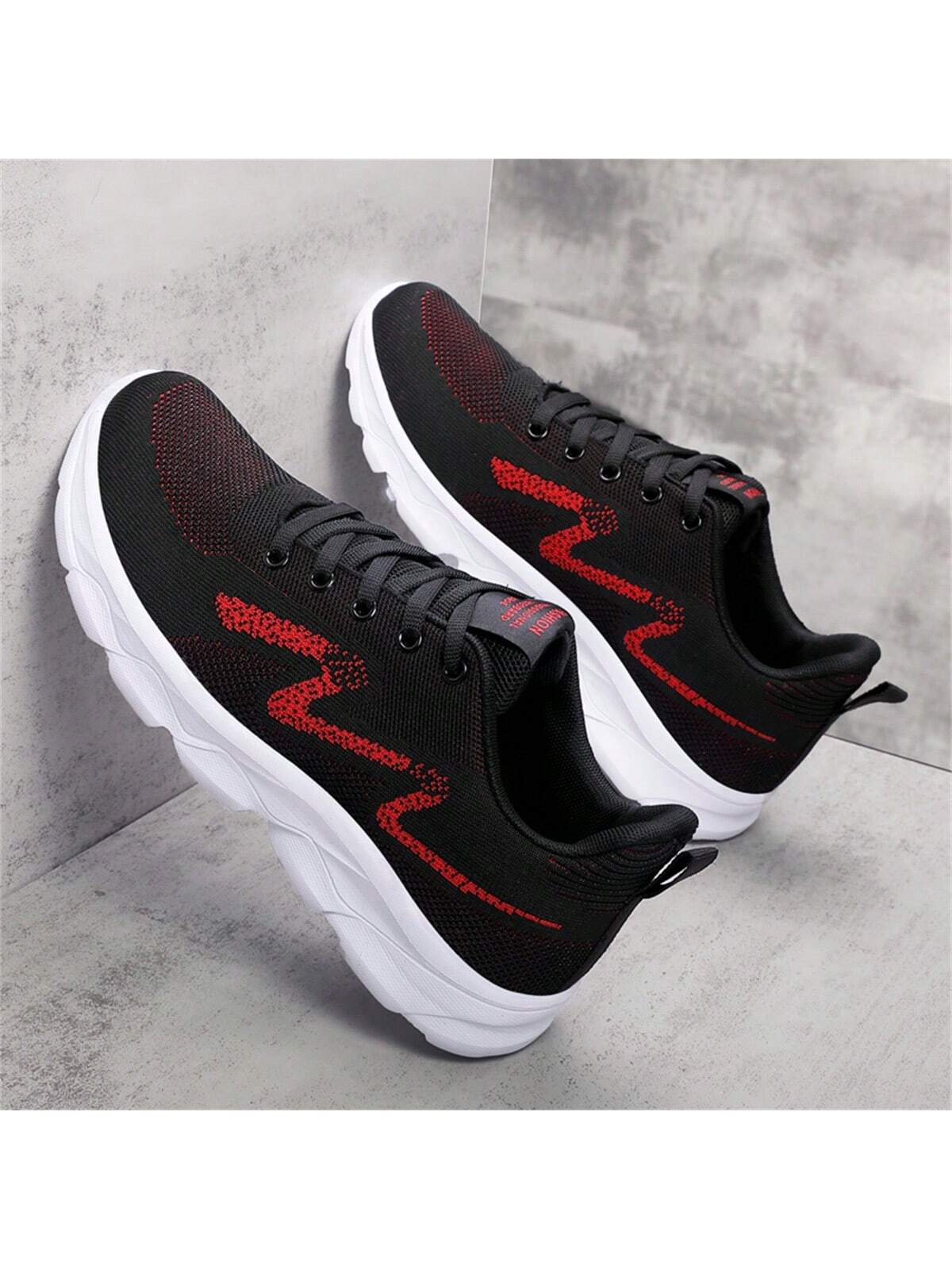 2023 New Arrivals Wholesale Men'S Plus Size Sport Shoes, Breathable Mesh Fashionable Thick-Soled Couples Running Shoes Suitable For Road Running, On Sale