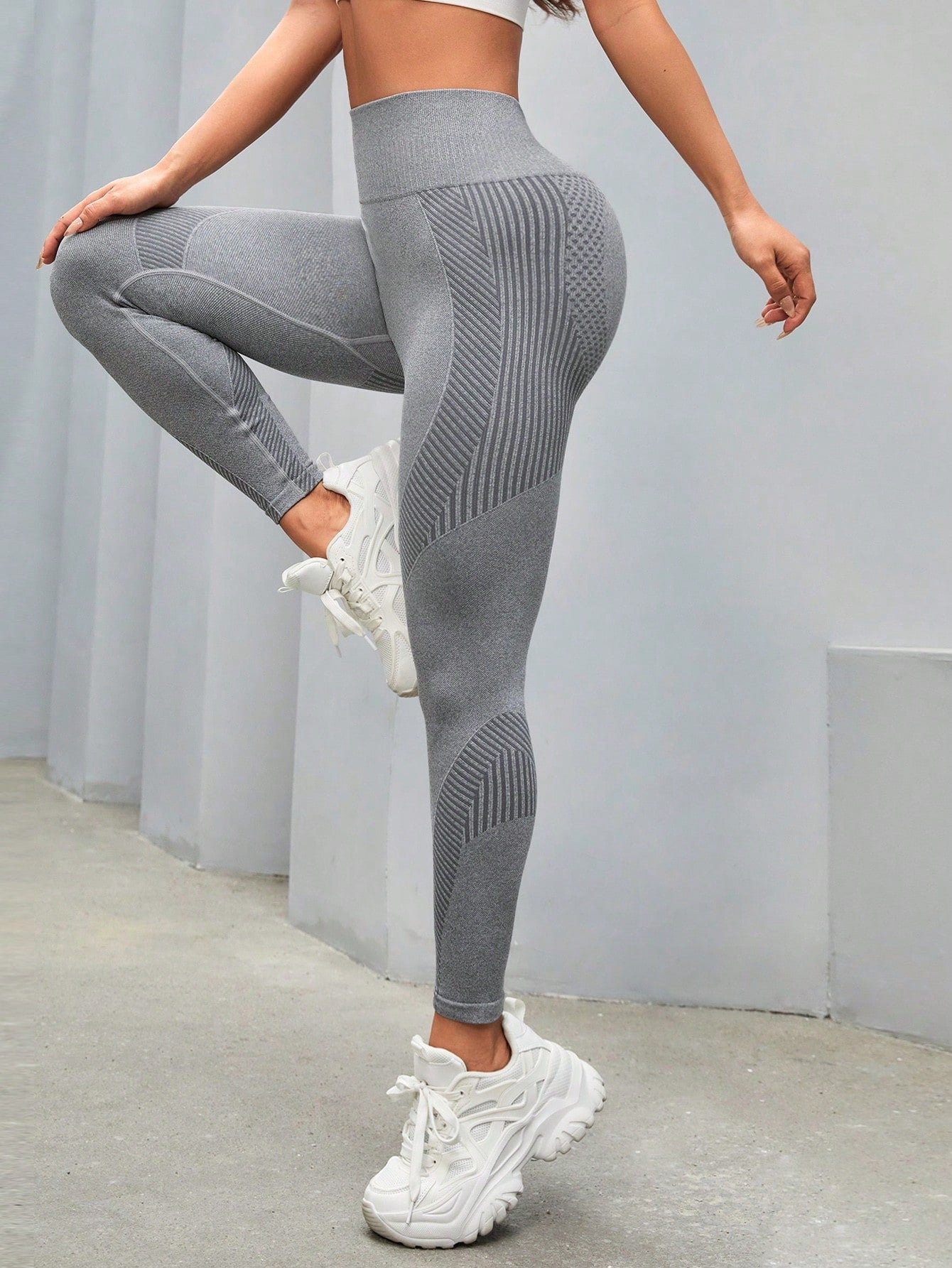 2pcs Seamless  High Stretch Tummy Control Sports Leggings