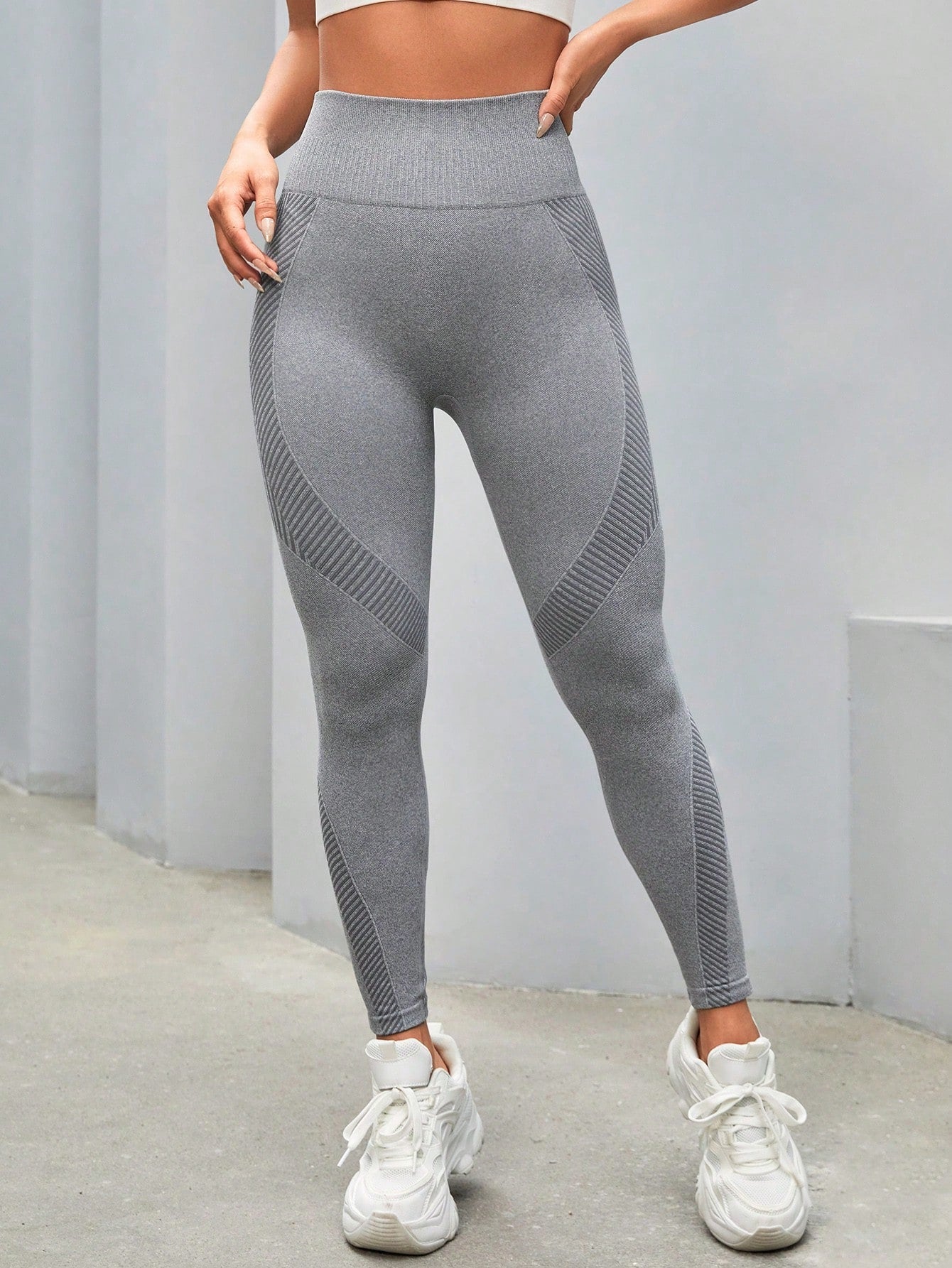 2pcs Seamless  High Stretch Tummy Control Sports Leggings