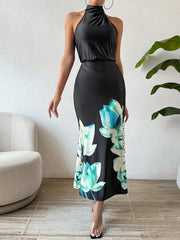 Privé Floral Printed Sleeveless Dress