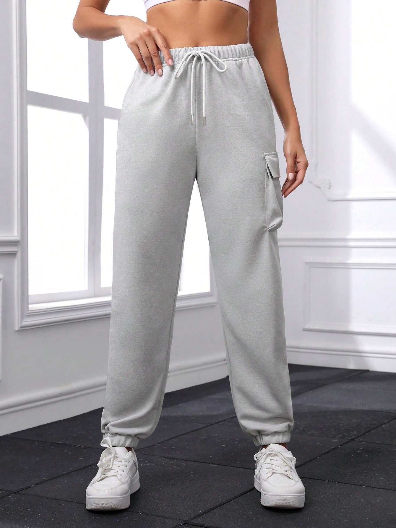 Daily&Casual Ladies' Solid Color Cargo Sports Pants