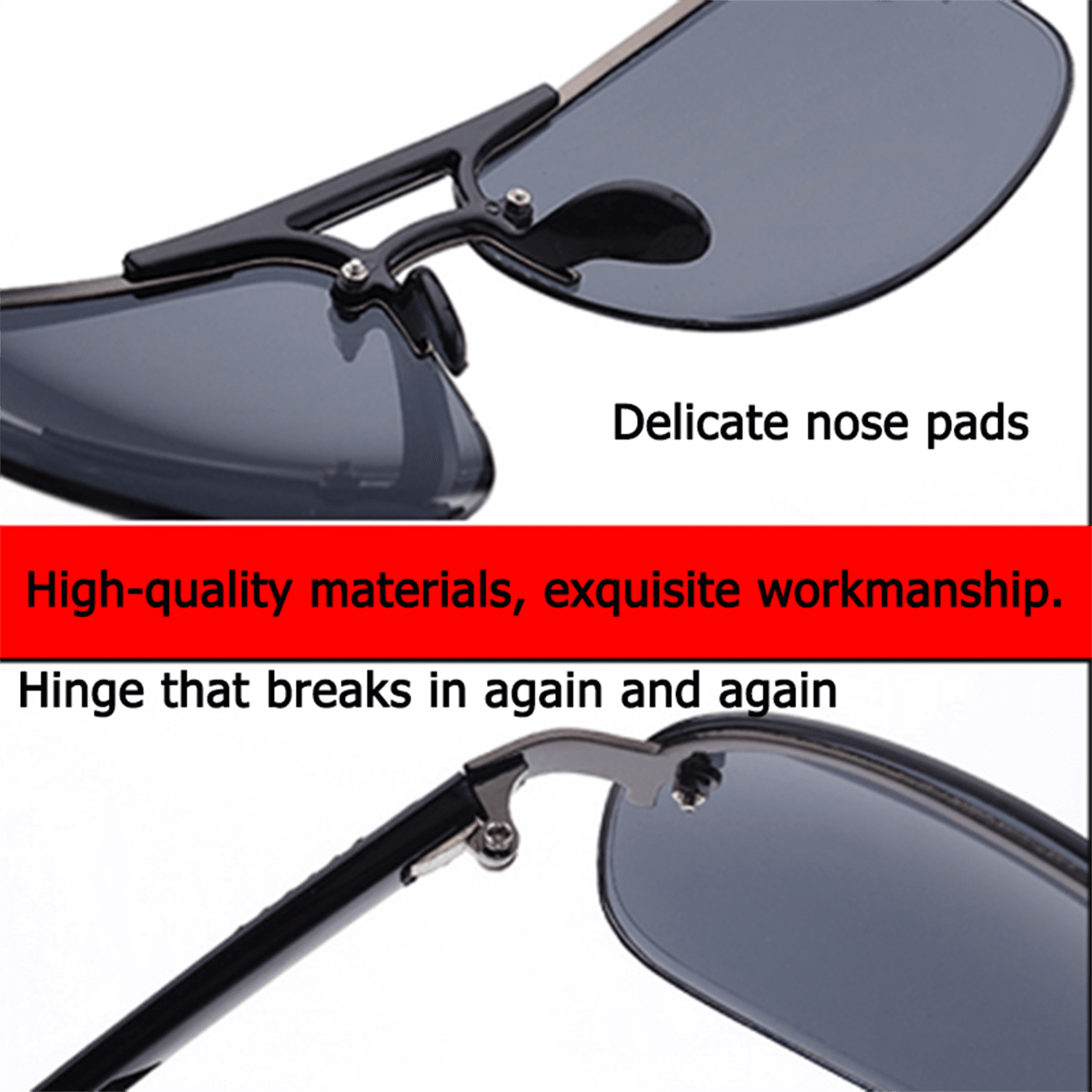 1pc Unisex Fashionable Anti-Reflective Black Framed Pc Material Sunglasses, Suitable For Four Seasons