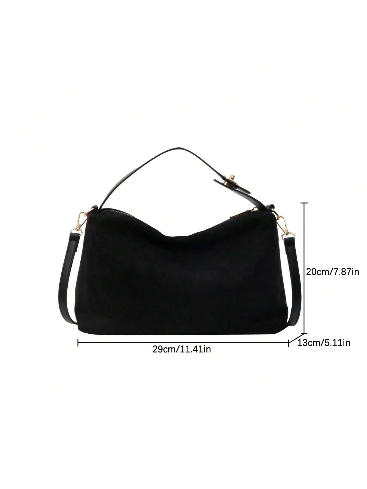 1PU Sanded Leather Vintage Single Shoulder Crossbody Bag Senior Sense Handbag Fashionable Women Out New Fashion Satchel