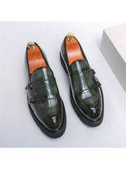 2023 New Style Men's Thick Bottom Elevator Casual Leather Shoes Comfortable Korean Version Business Shoes