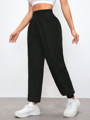 Daily&Casual Loose-Waisted Elastic Ankle Sport Pants