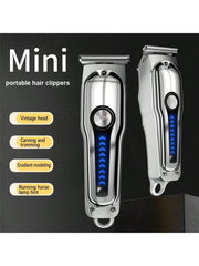 1set Home Hair Clipper Kit, Multifunctional Rechargeable Electric Hair Trimmer For Baldhead, Professional Haircutting Shears